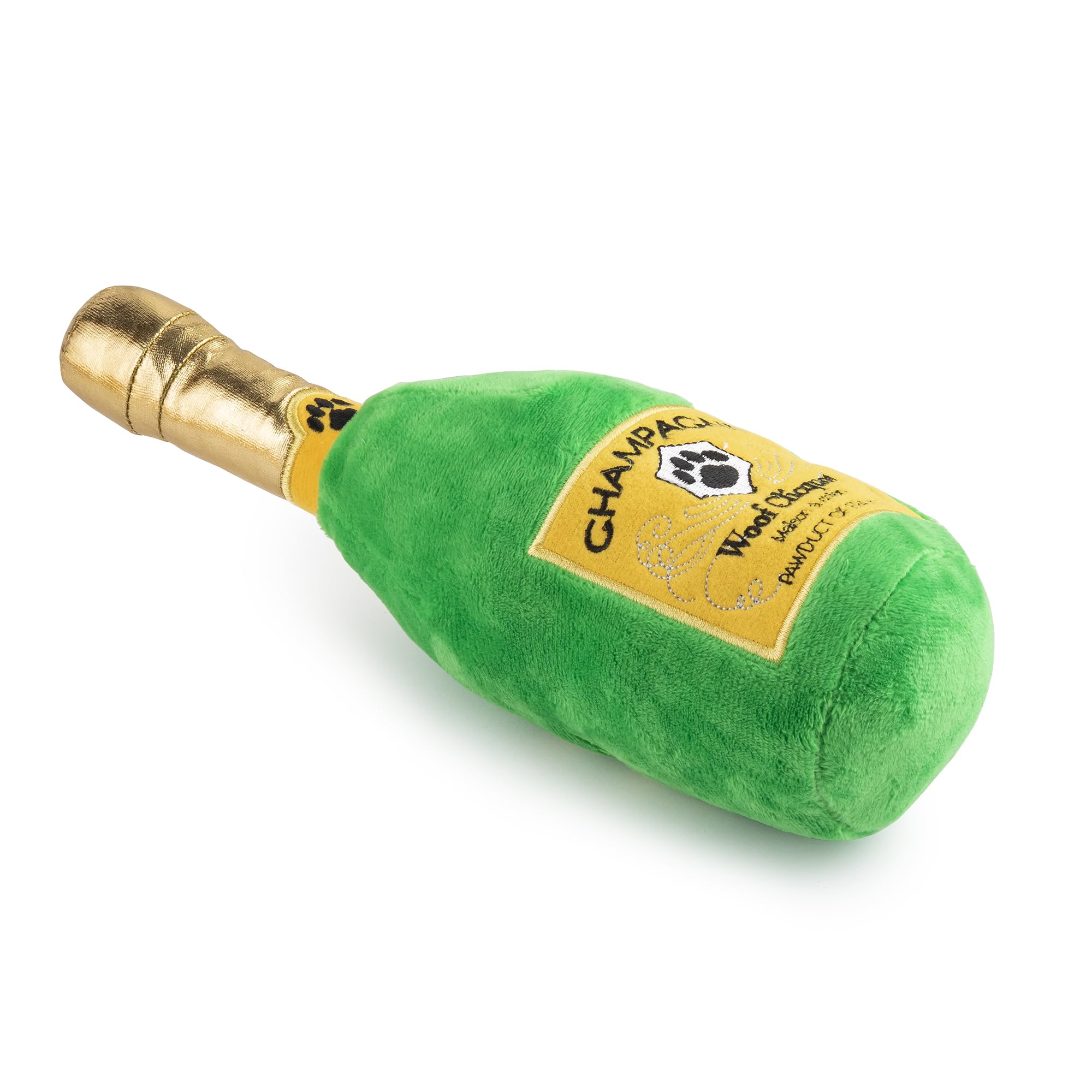 Haute Diggity Dog Woof Clicquot Classic, Plush Designer Dog Toys with Interactive Squeaker, Stimulating Pet Enrichment, Machine-