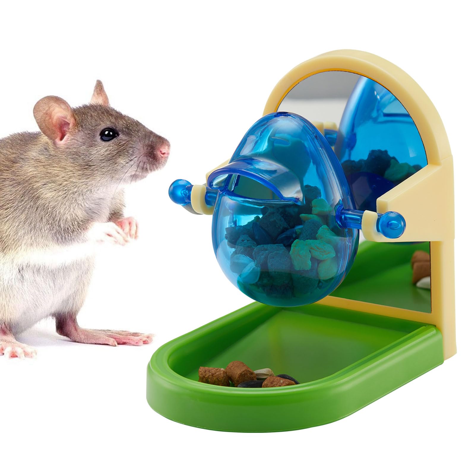Rat Enrichment Toys, Interactive Foraging Toys For Rats, Intelligence Growth Rat Enrichment Puzzle Games, Treat Dispensing Slow 
