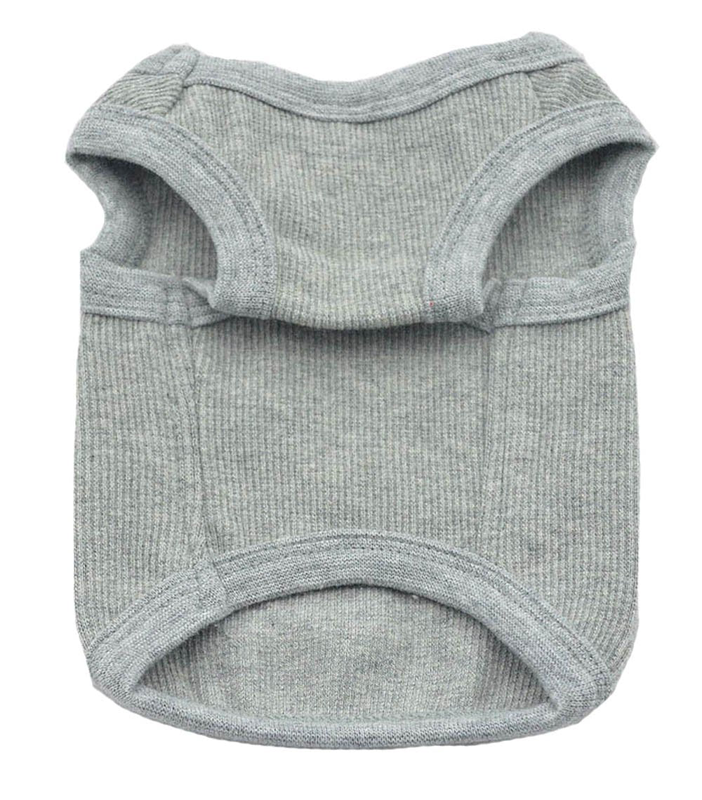 Lovelonglong 2019 Summer Pet Clothing, Dog Clothes Blank T-Shirts Ribbed Tanks Top Thread Vests For Bulldog Pit Bull Dogs 100% C