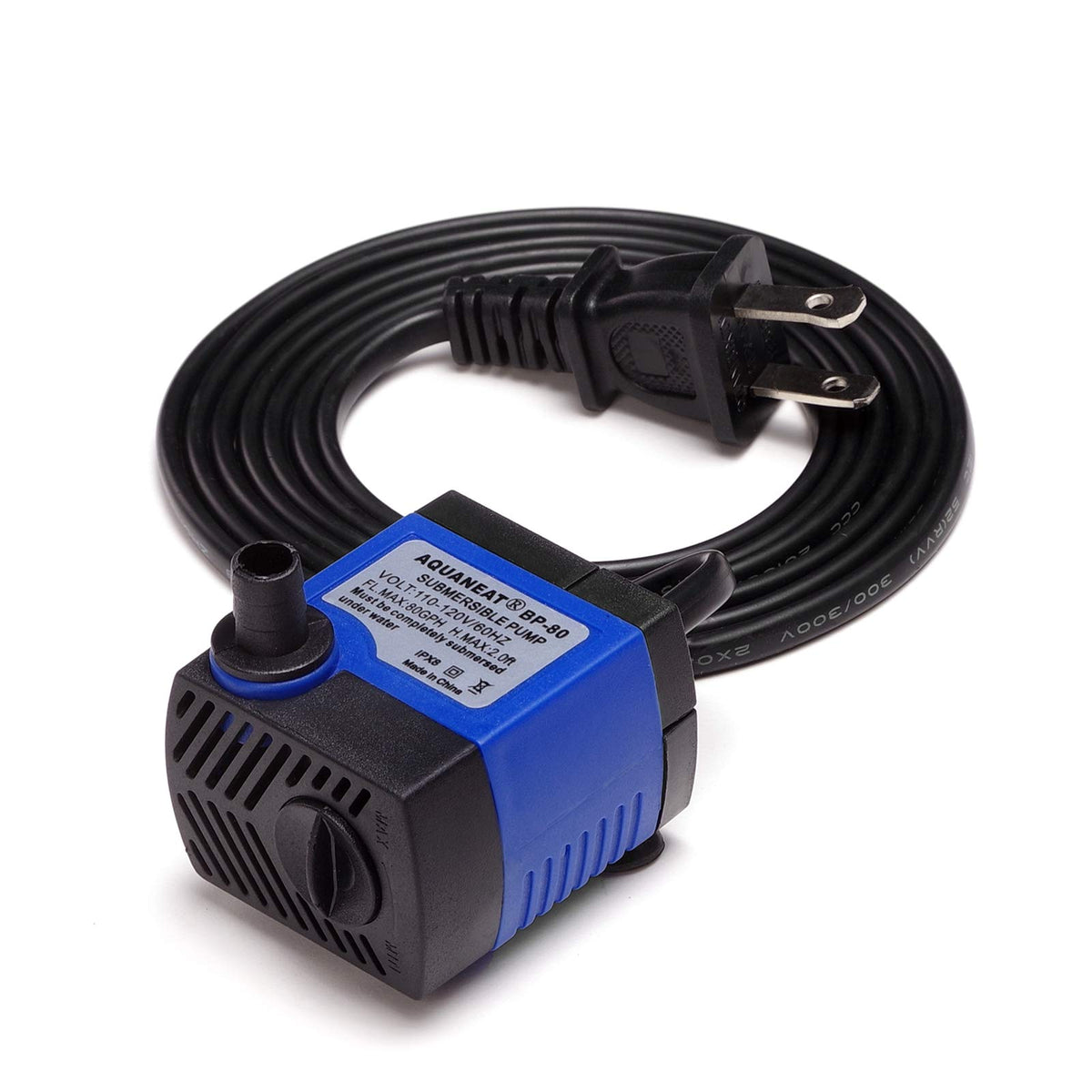 Aquaneat Submersible Water Pump, 80Gph Fountain Pump, Small Water Pump, Aquarium Pump For Fish Tank, Outdoor Water Fountain, Hyd