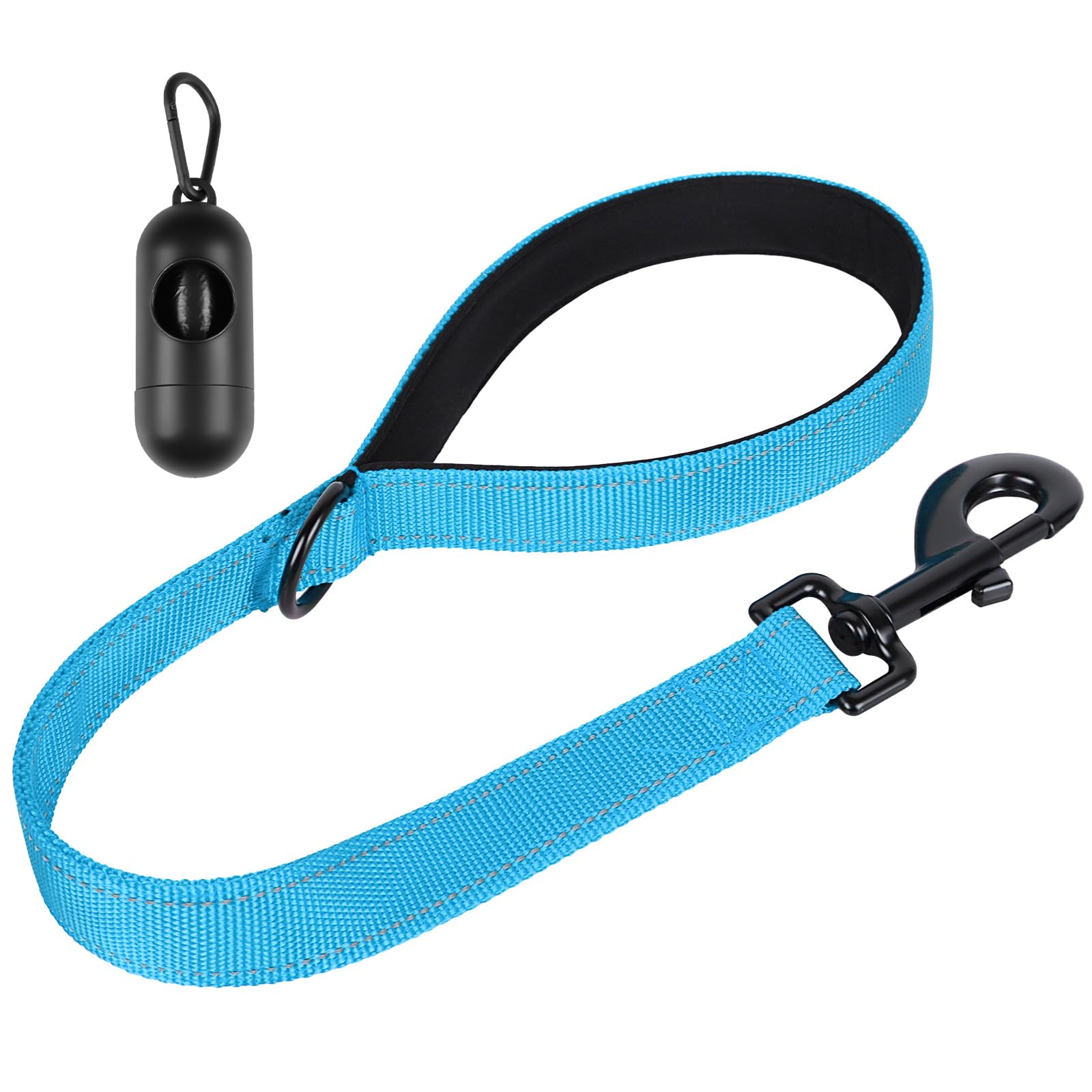 Chenedy Dog Leash, Short Dog Leash, 24 Inch, Black