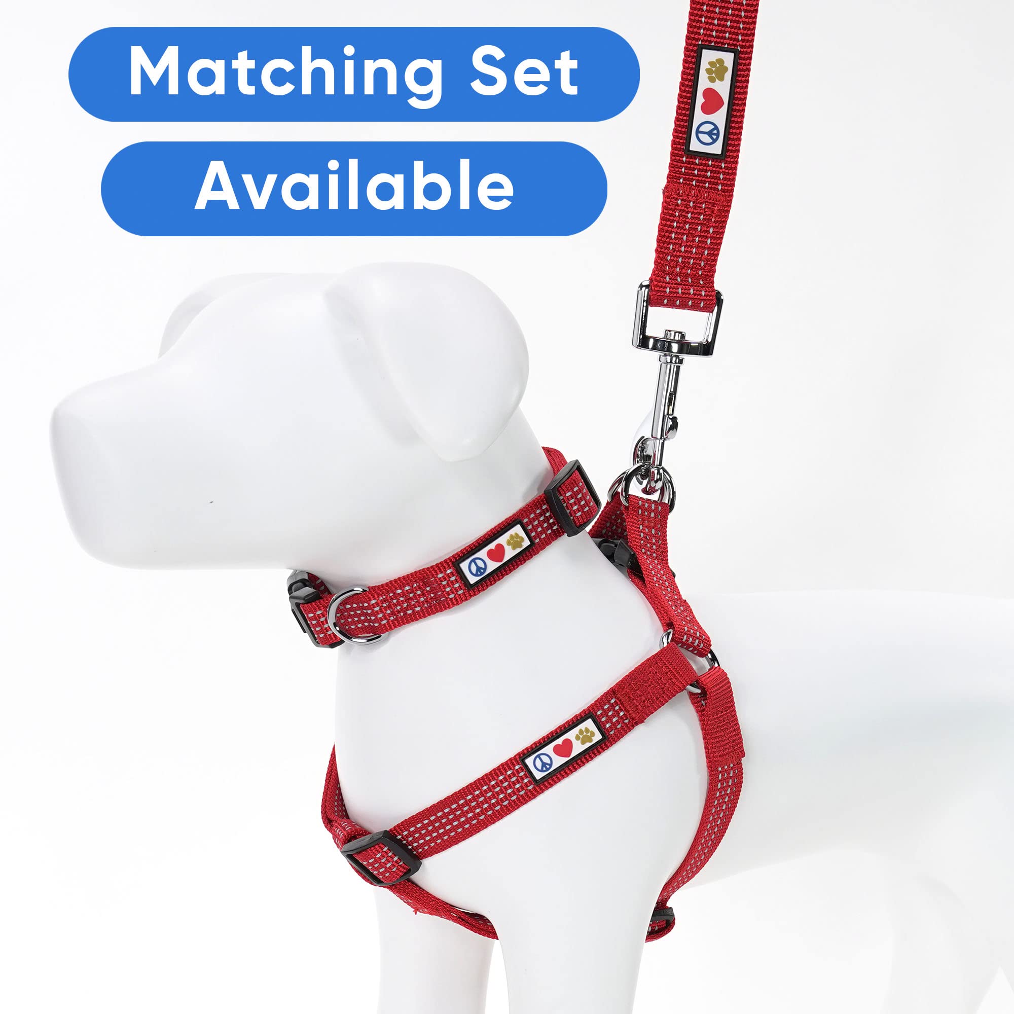 Pawtitas 6 Ft Pet Puppy Leash Reflective Dog Leash Comfortable Handle Highly Reflective Threads Heavy Duty Dog Training Leash Available As A 6 Ft Small Dog Red Leash