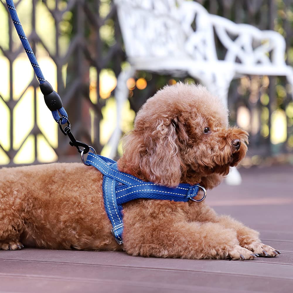 Plutus Pet No Pull Dog Harness With Breathable Mesh Padded, Adjustable Reflective Escape Proof Dog Harness, Quick Fit Dog Vest Harness For Small Medium Large Dogs(Xs, Navy Blue)