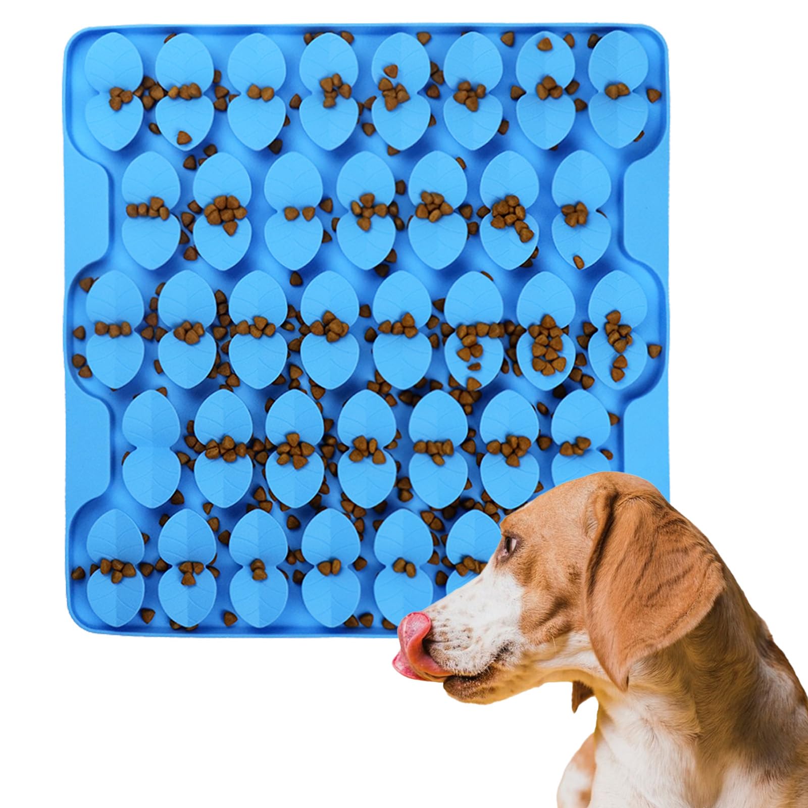Ourmiao Silicone Snuffle Mat For Large Dogs, Dog Extra Large Lick Mat Slow Feeder With Suction Cups, Interactive Dog Puzzle Feed