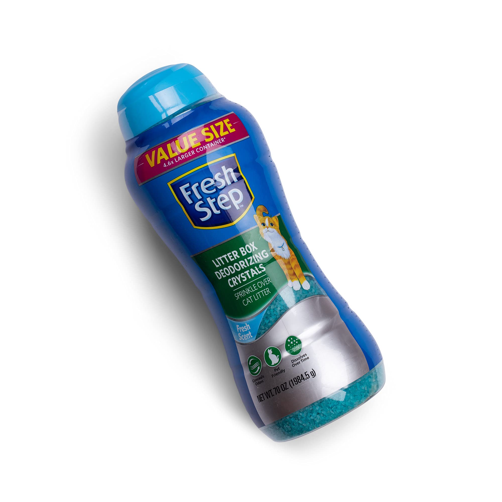 Fresh Step Cat Litter Crystals, Cat Litter Box Deodorizer Product For All Cats, Combats Cat Odors And Neutralizes Smells, Summer