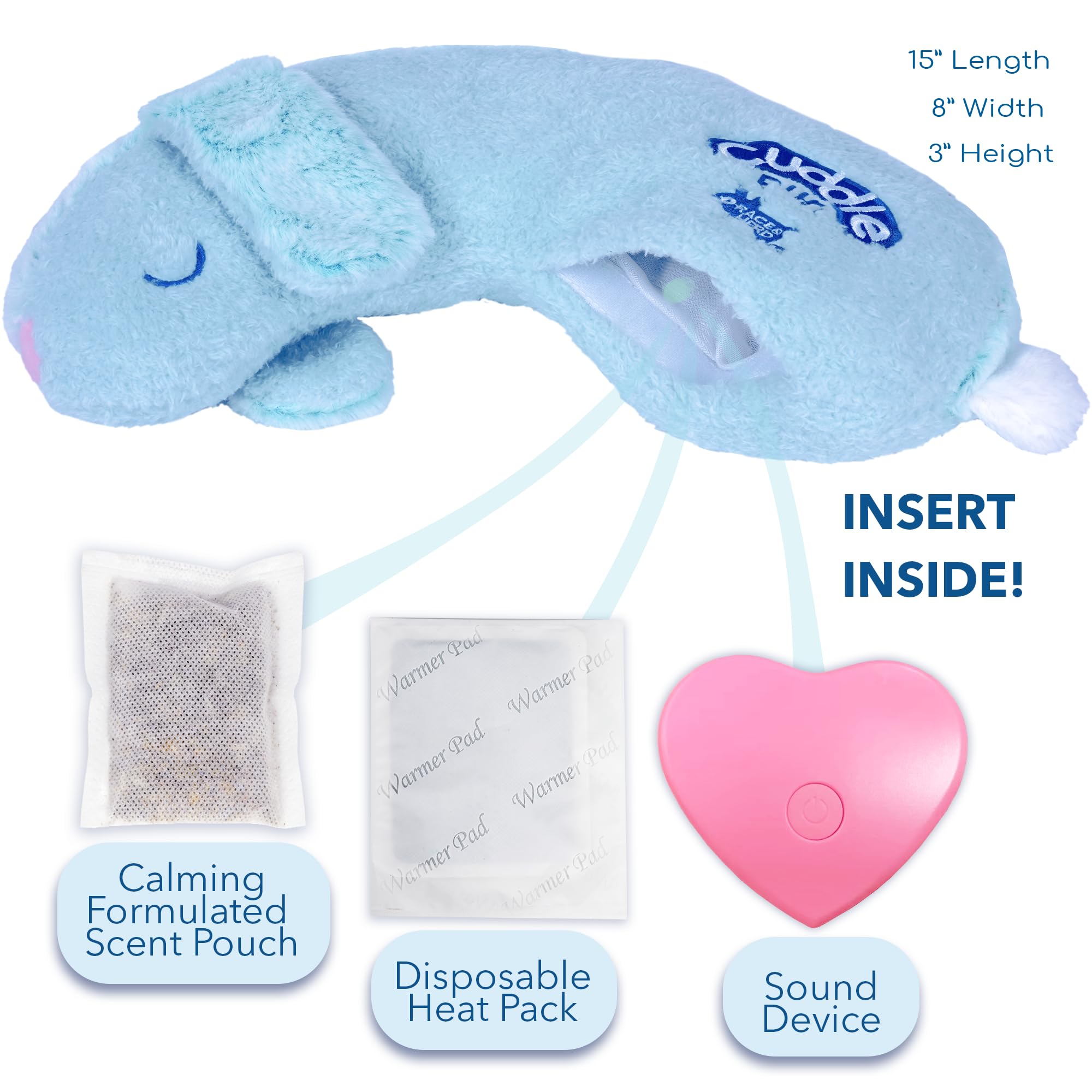 Race&Herd Puppy Heartbeat Toy Sleep Aid, Puppy Must Haves For Separation Anxiety Relief, Heartbeat Toy For Dogs And Calming Stuf