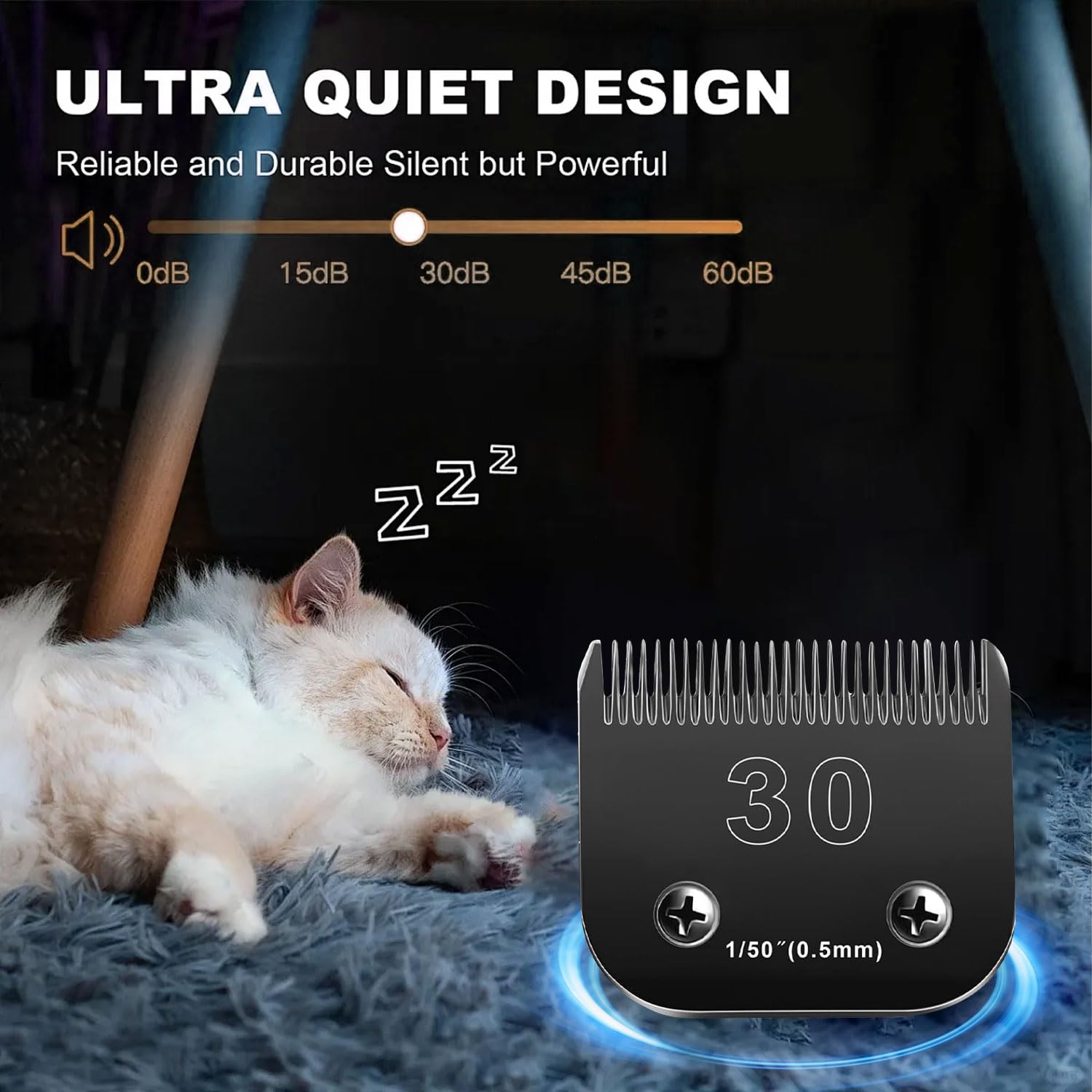 2Pcs 30 Blades Dog Grooming Blades Compatible With Andis Dog Clippers Blades,Dog Clipper Blades Compatible With Oster A5,Wahl Km