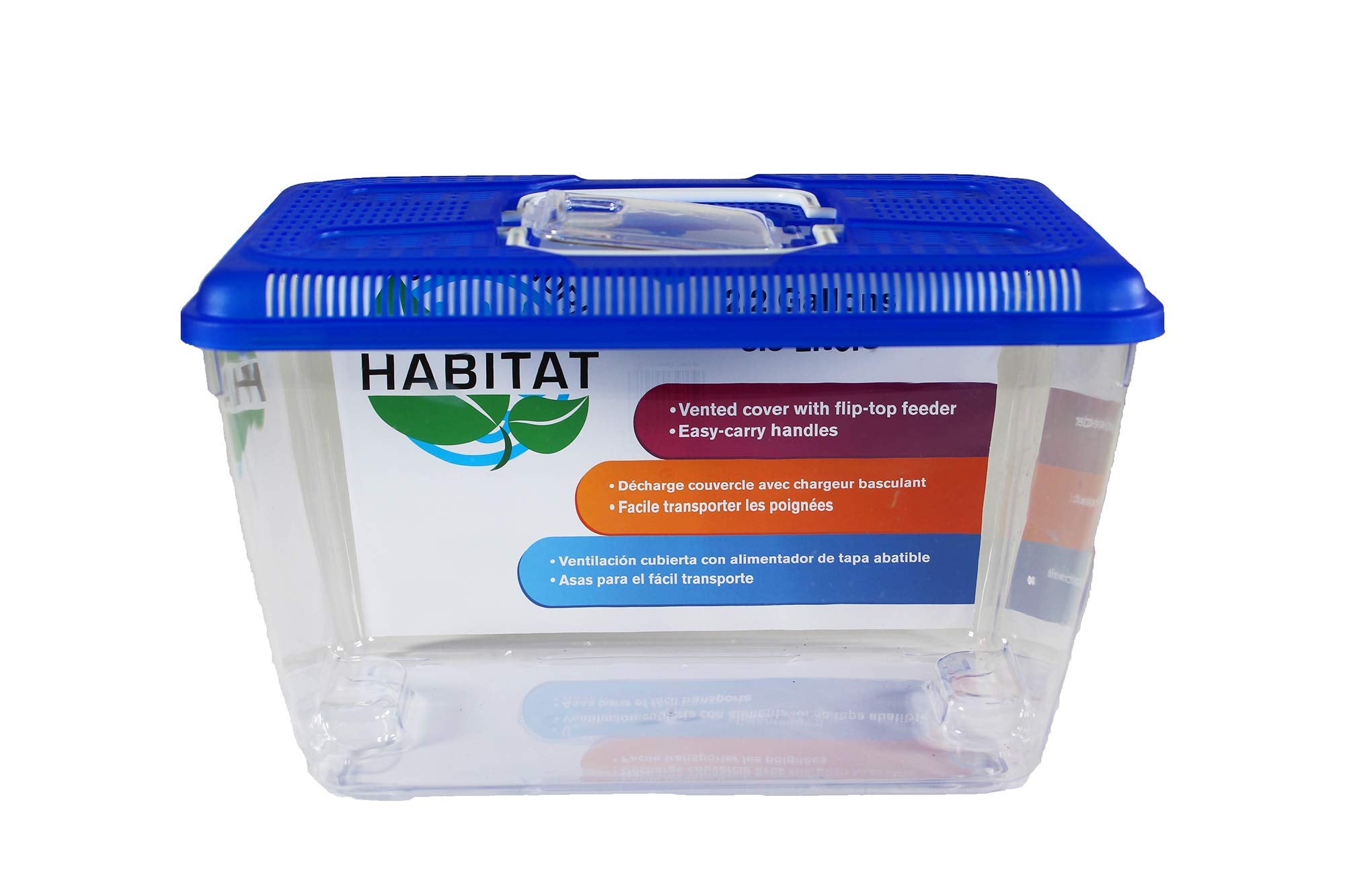 Penn-Plax Small World Habitat - Portable Clear and Transparent Plastic Tank - Excellent for Small Critters and Creatures - Easy 