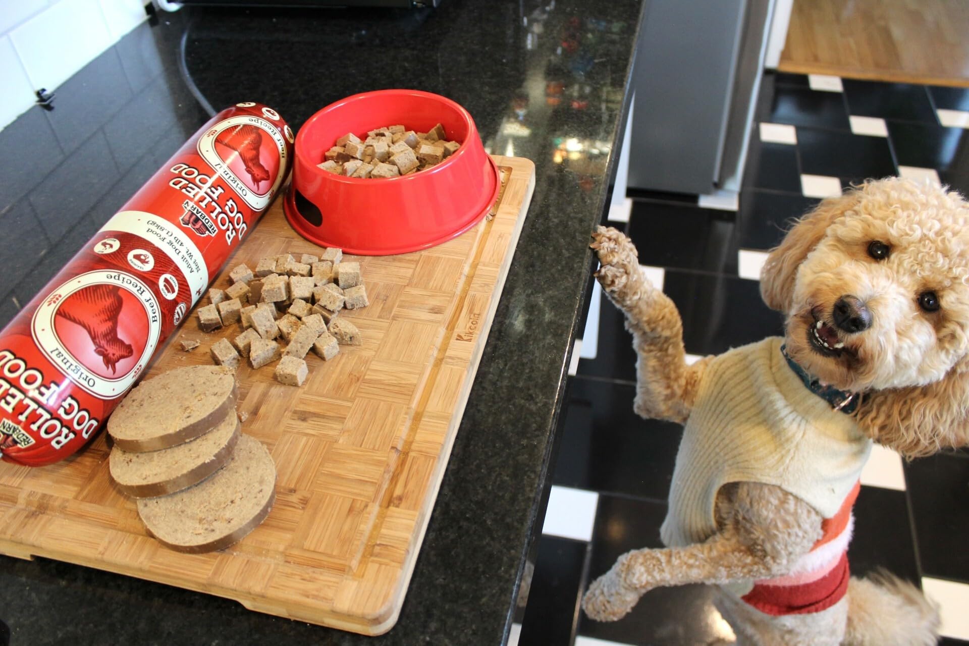 Redbarn Pet Products Premium Rolled Dog Food, Semi-Moist, Beef Recipe - High Protein Full Feed, Topper, Training Treat, or Pill