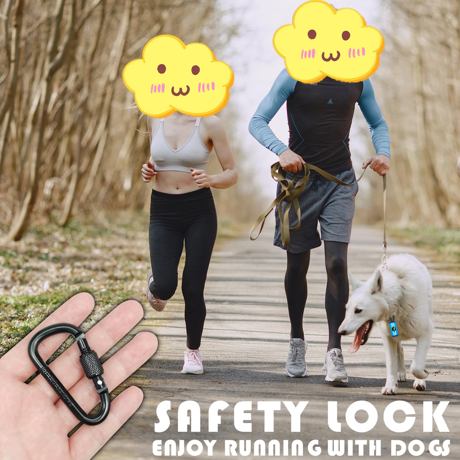 Metal Dog Poop Bags Holder|Aluminum Poop Bags Dispenser With 30 Black Pet Waste Bags 3 Leash Clasp And Elastic Rope