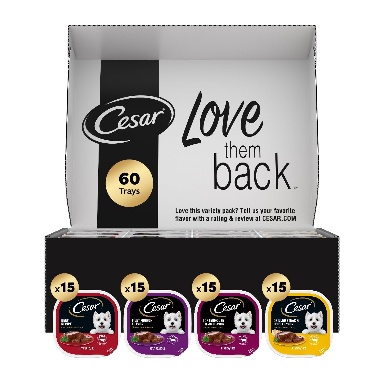Cesar Adult Wet Dog Food Variety Pack