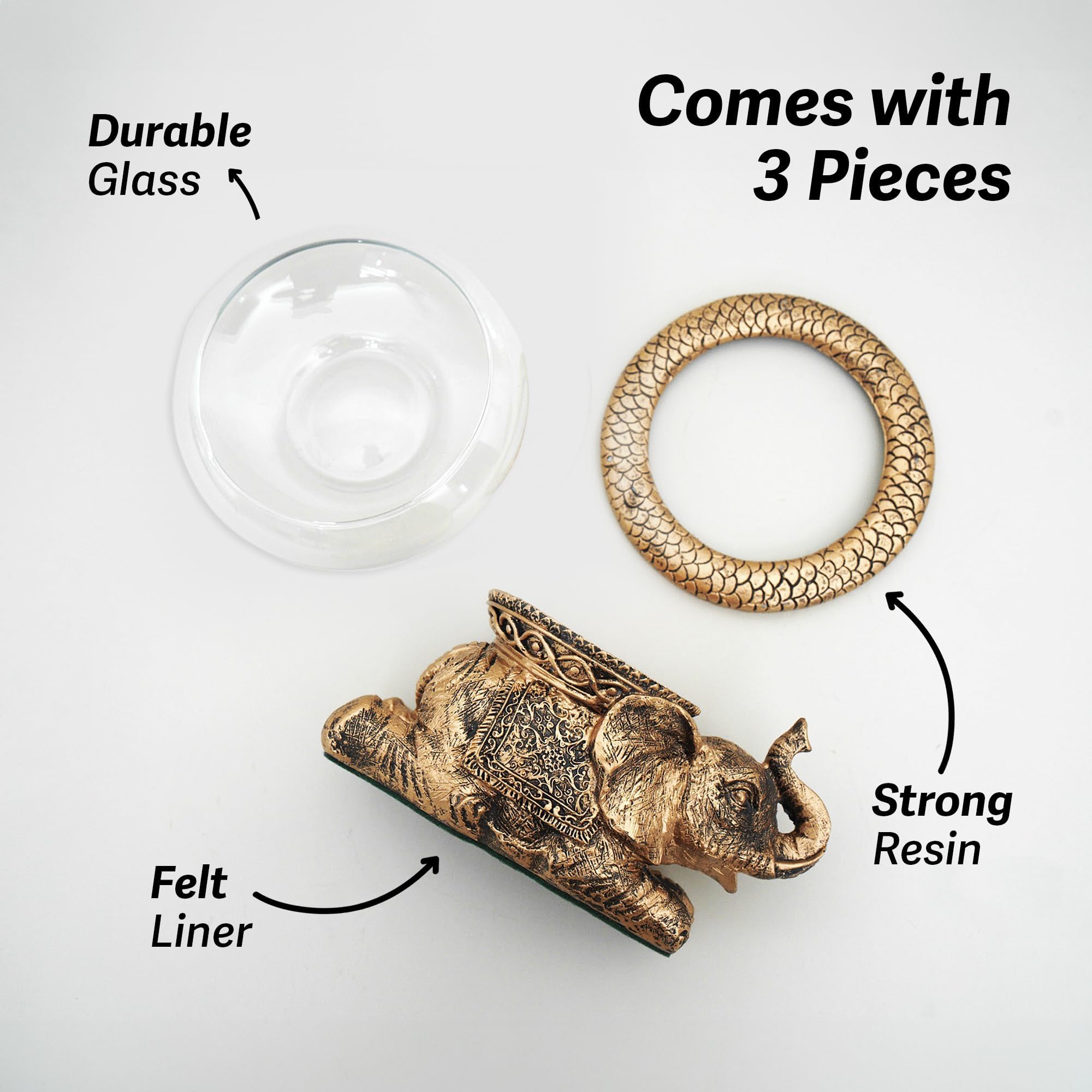 New Mystical Mermaid Decorative Gold Antiqued Glass Fish Bowl Tabletop Aquarium Or Terrarium Or Candle Holder, New 1 Gallon Size