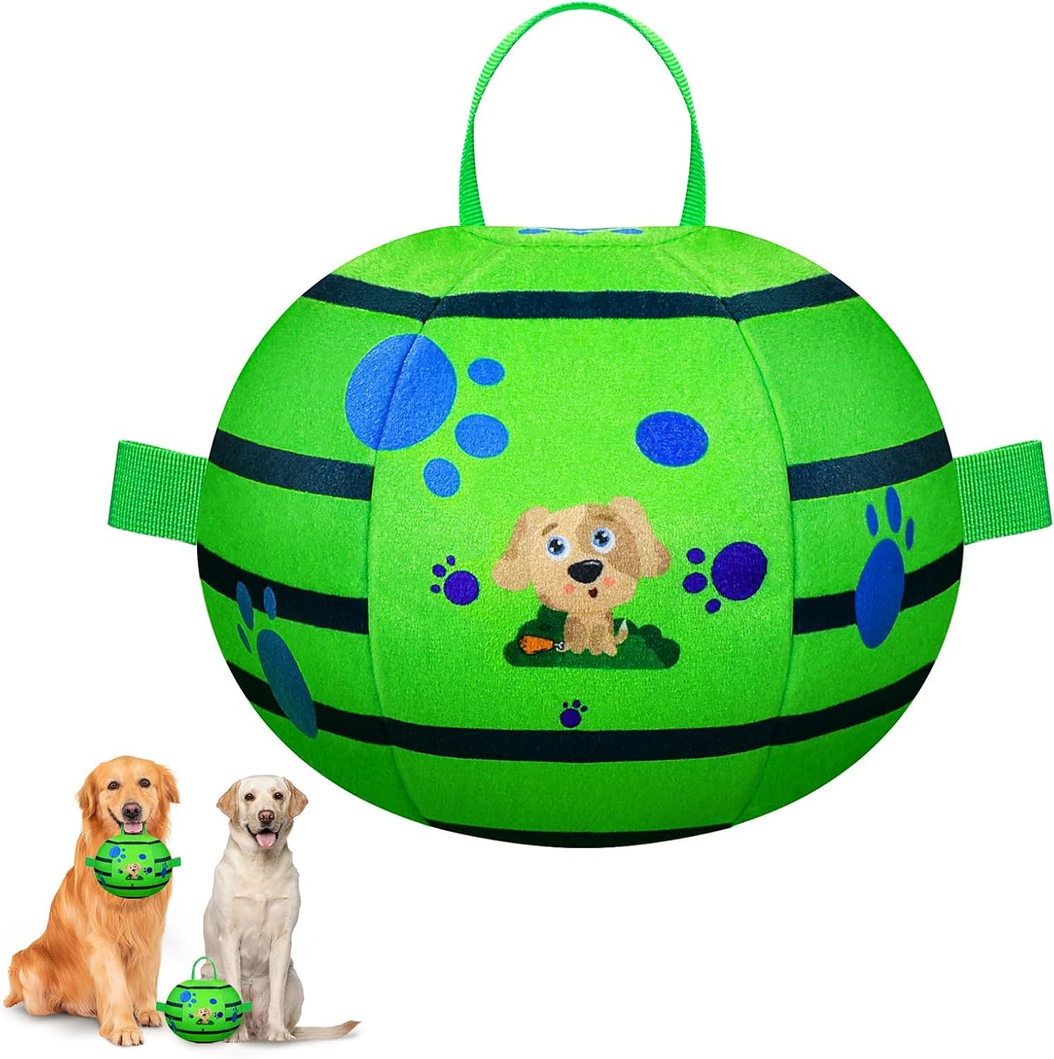 Fpwzynexia Interactive Dog Toys Chew-Resistant Interactive Dog Ball Nylon Dog Balls With Rope Bluetooth-Enabled For Music Connec