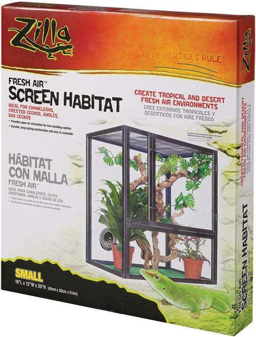 Zilla Fresh Air Screen Habitat For Reptiles