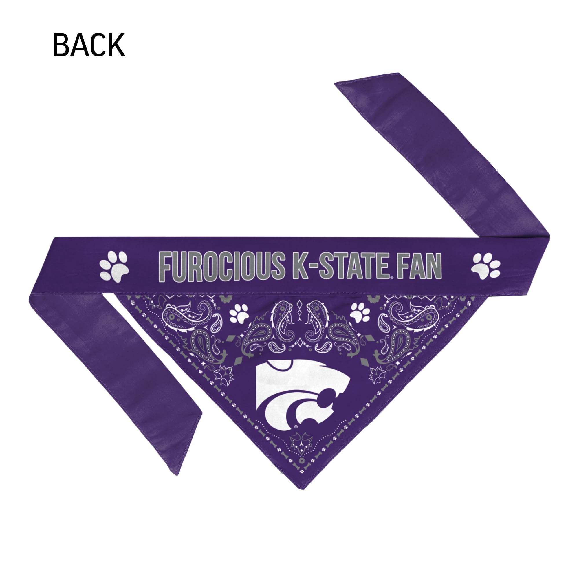 Littlearth NCAA Kansas State Wildcats Pet Bandana, Team Color, X-Small
