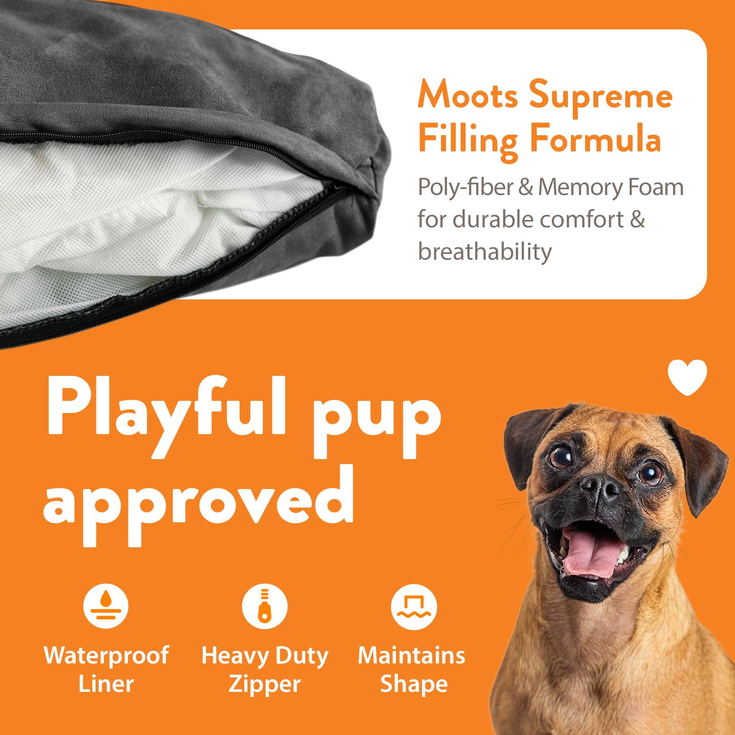 Moots Premium Leatherette Pets Sofa, Espresso, Small