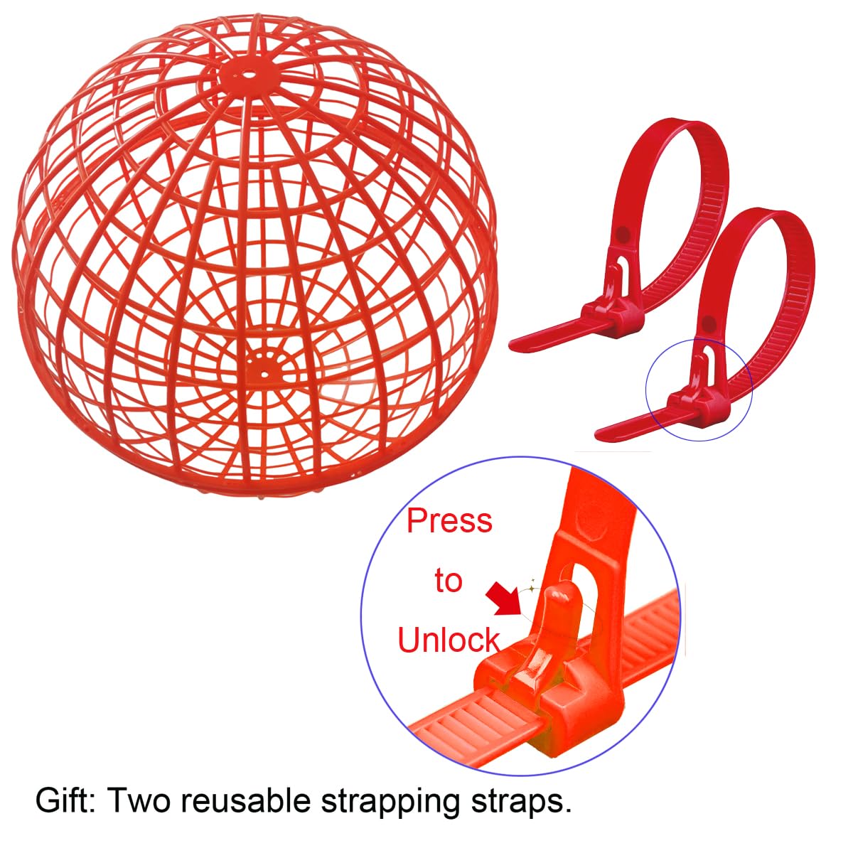 3 PCS 19.6 Movable Ball-Shaped Animals & Poultry Cages,Pet Safe Walking Net, Farm Courtyard Outdoor Accessible Rolling Rabbit Du