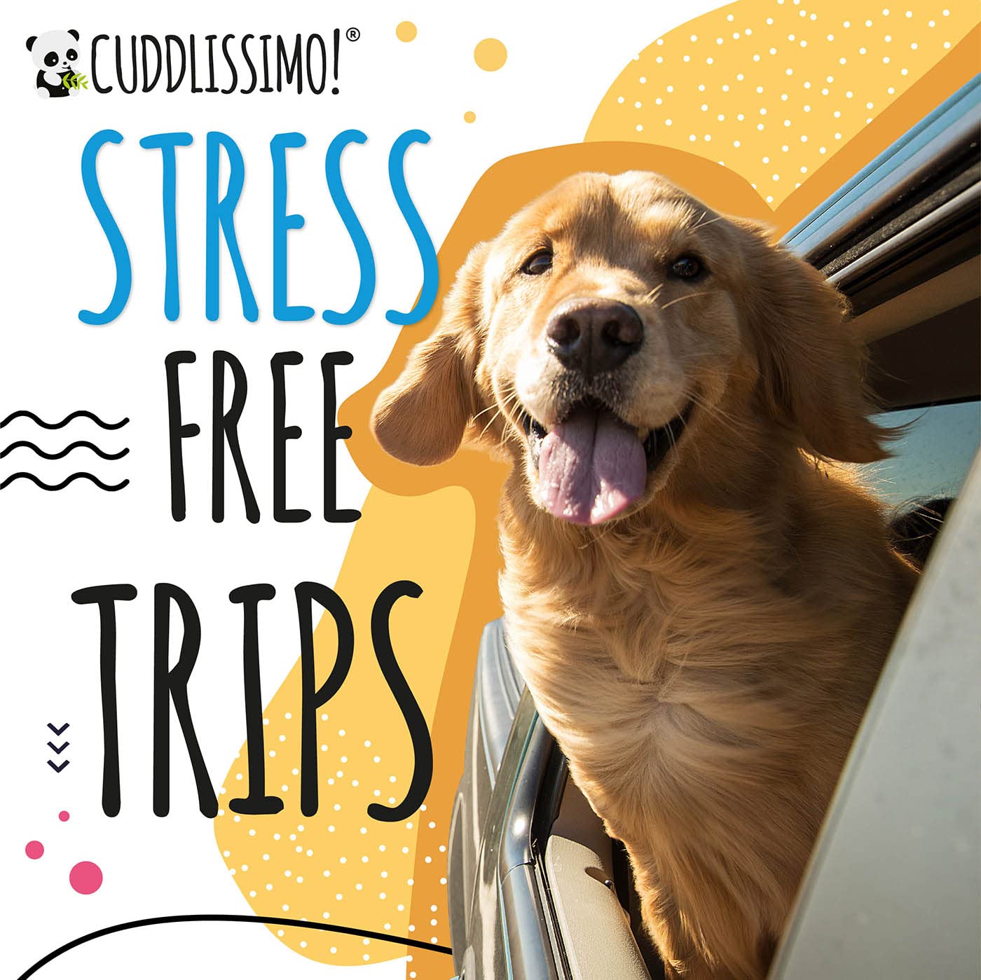 Cuddlissimo! Pet Sling Carrier - Carefully Sized for Teacup & Toy Breed Puppies & Cats (Under 6lb) - Soft Pouch for Small Dogs,