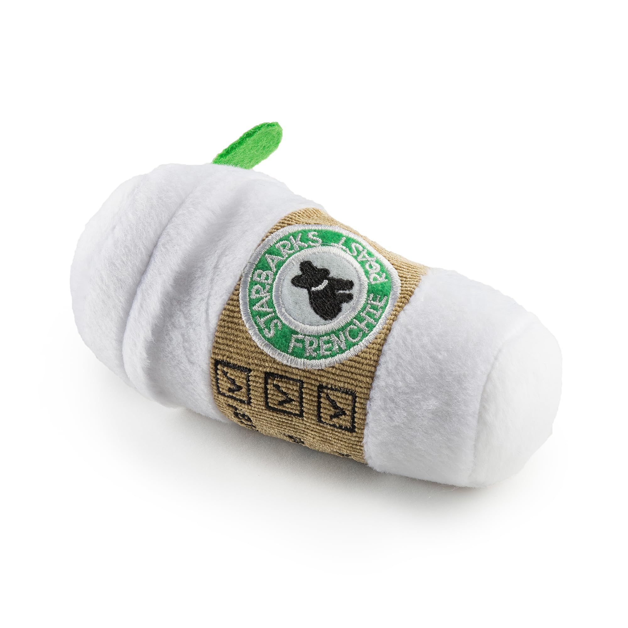 Haute Diggity Dog Starbarks Collection - Soft Plush Coffee Dog Toys With Squeaker And Fun, Colorful, Unique Parody Designs Made From Safe, Machine-Washable Materials For All Dog Breeds & Sizes