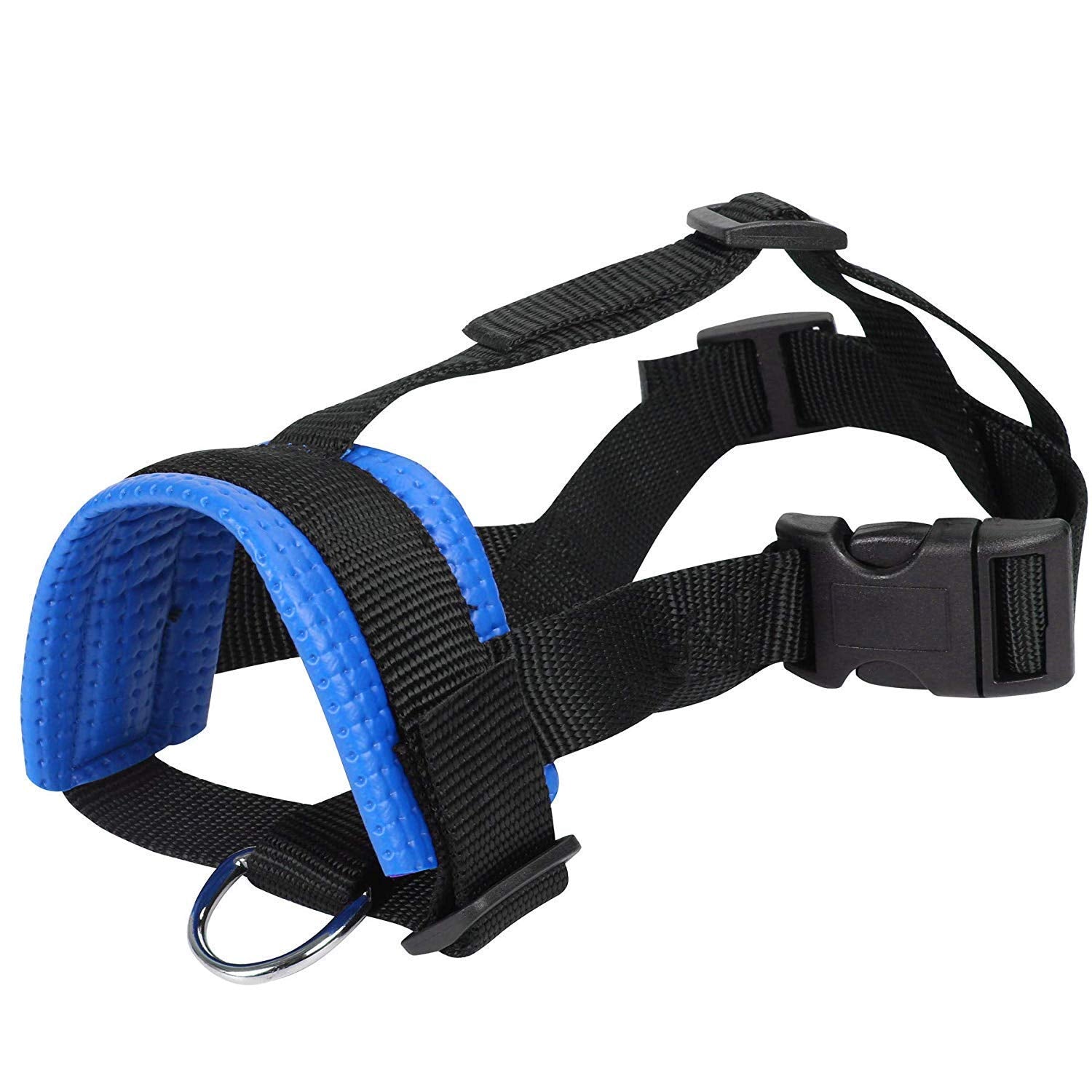 Head Strap Dog Muzzle Prevent From Taking Off By Paws For Small,Medium And Large Dogs(Xl/Blue)