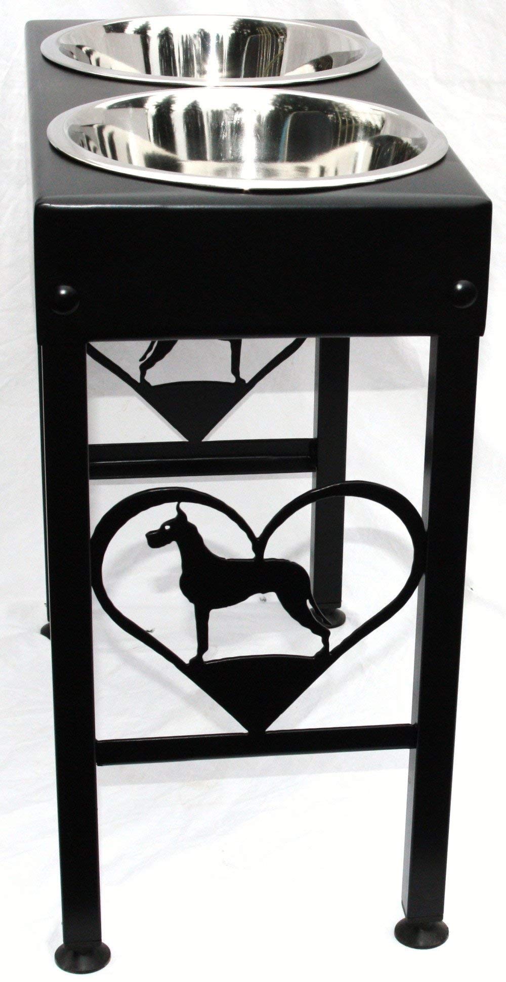 Elevated Dog Feeder Stand Raised Dog Bowls 21'' Tall For Great Dane