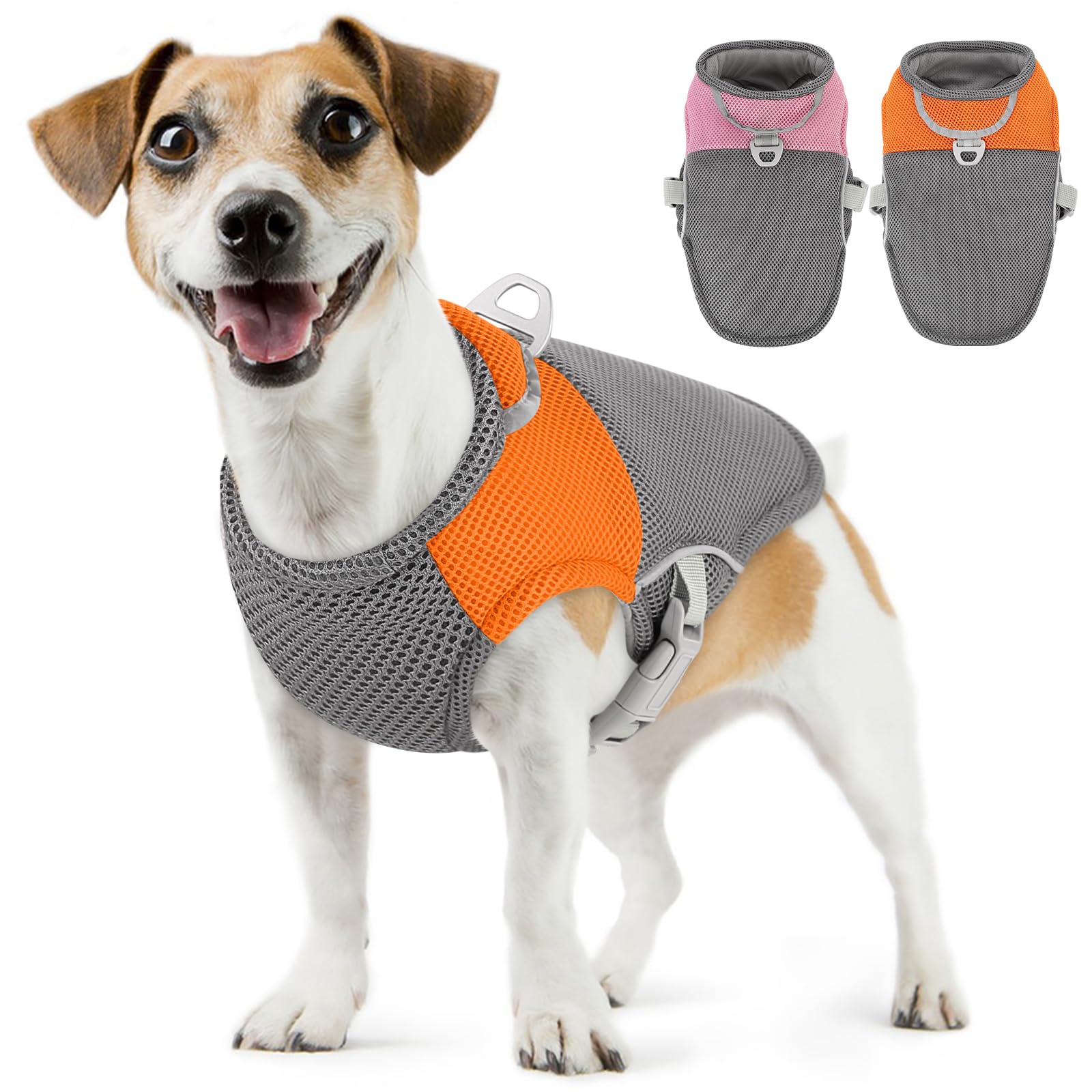Aofitee Dog Cooling Vest Small Dog, Lightweight Cooling Jacket For Dogs, Breathable Dogs Cooler Shirt With Harness D-Ring, Pet S