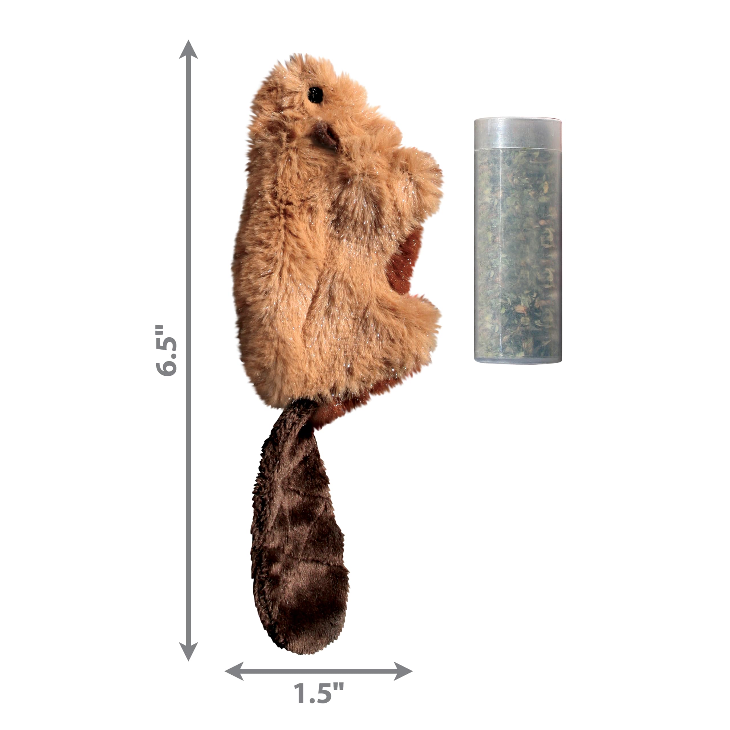 Kong Beaver Refillable Catnip Toy (Colors Vary)