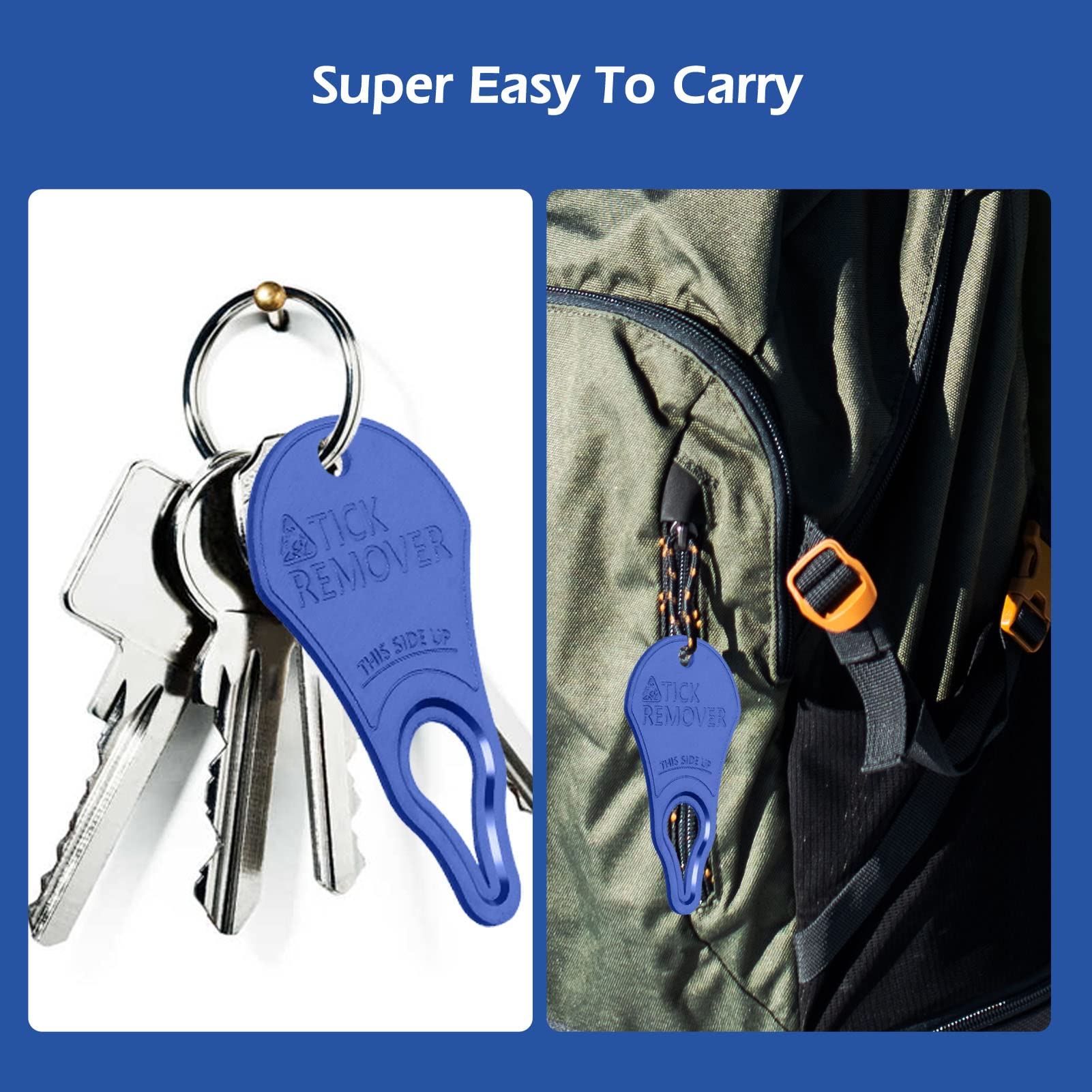 3 Pack Tick Remover Tool Portable, Tick Removal Tool For Pets, Humans And Animals, Safe And Portable, Pain-Free And Effective, Essential Tools For Outdoor Activities