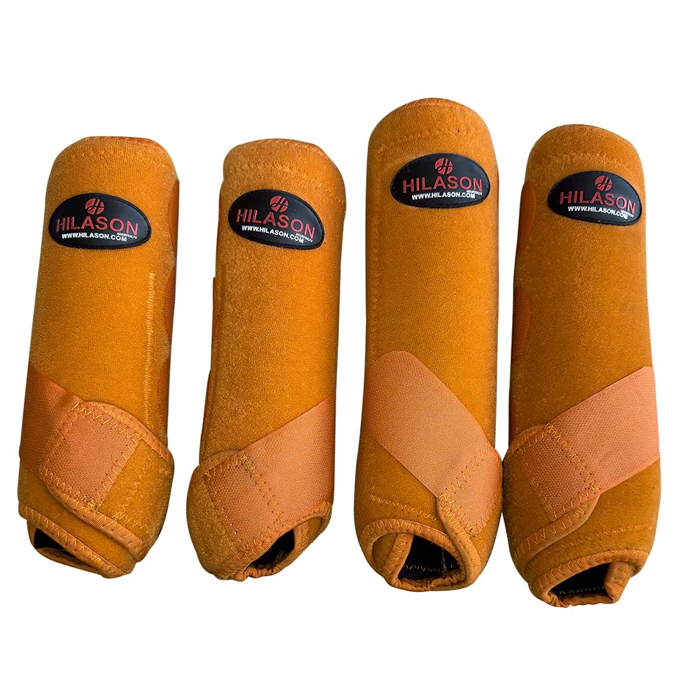 HILASON L M S Horse Front Rear Hind Leg Sport Boots 2 Pack | 4 Jumping