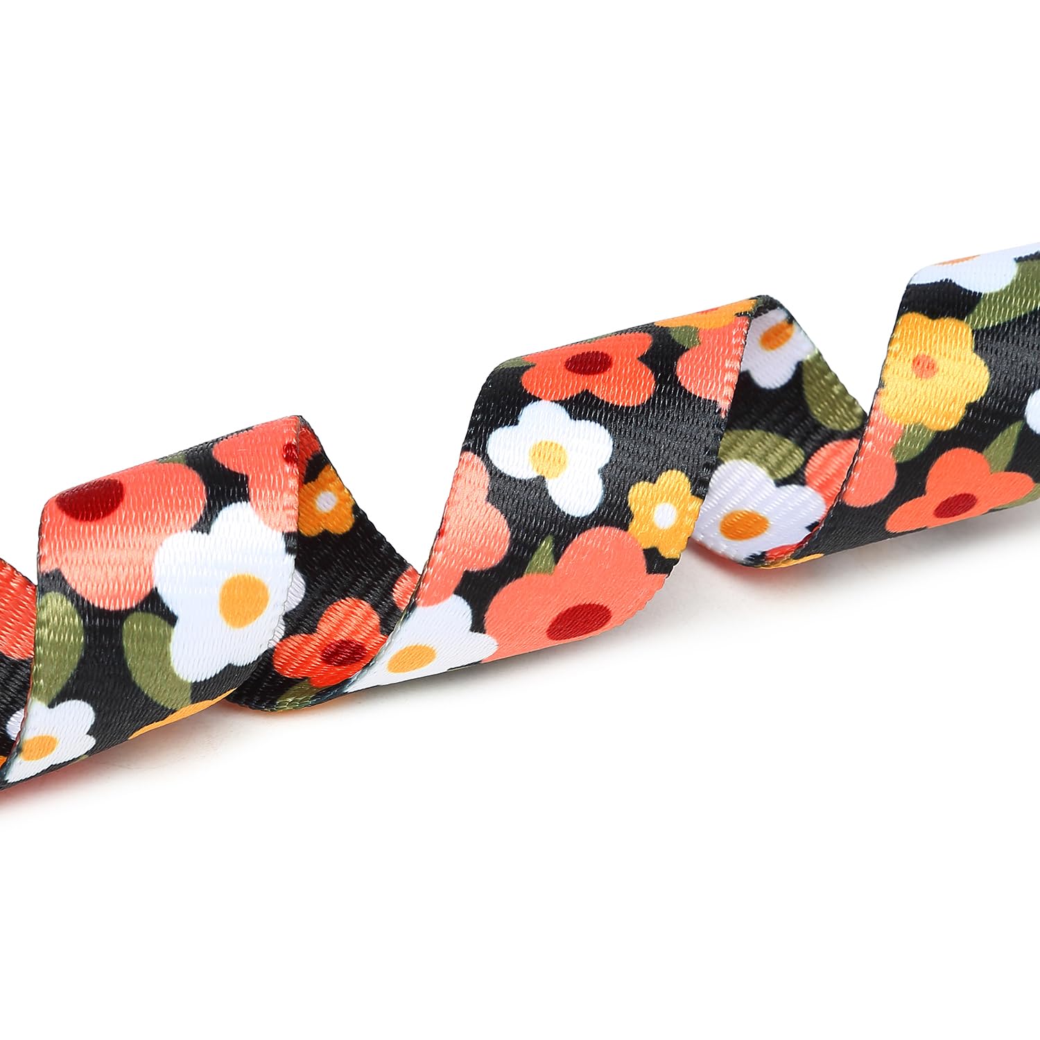 Suredoo Adjustable Dog Collar With Patterns, Ultra Comfy Soft Nylon Breathable Pet Collar For Small Medium Large Dogs (L, Floral