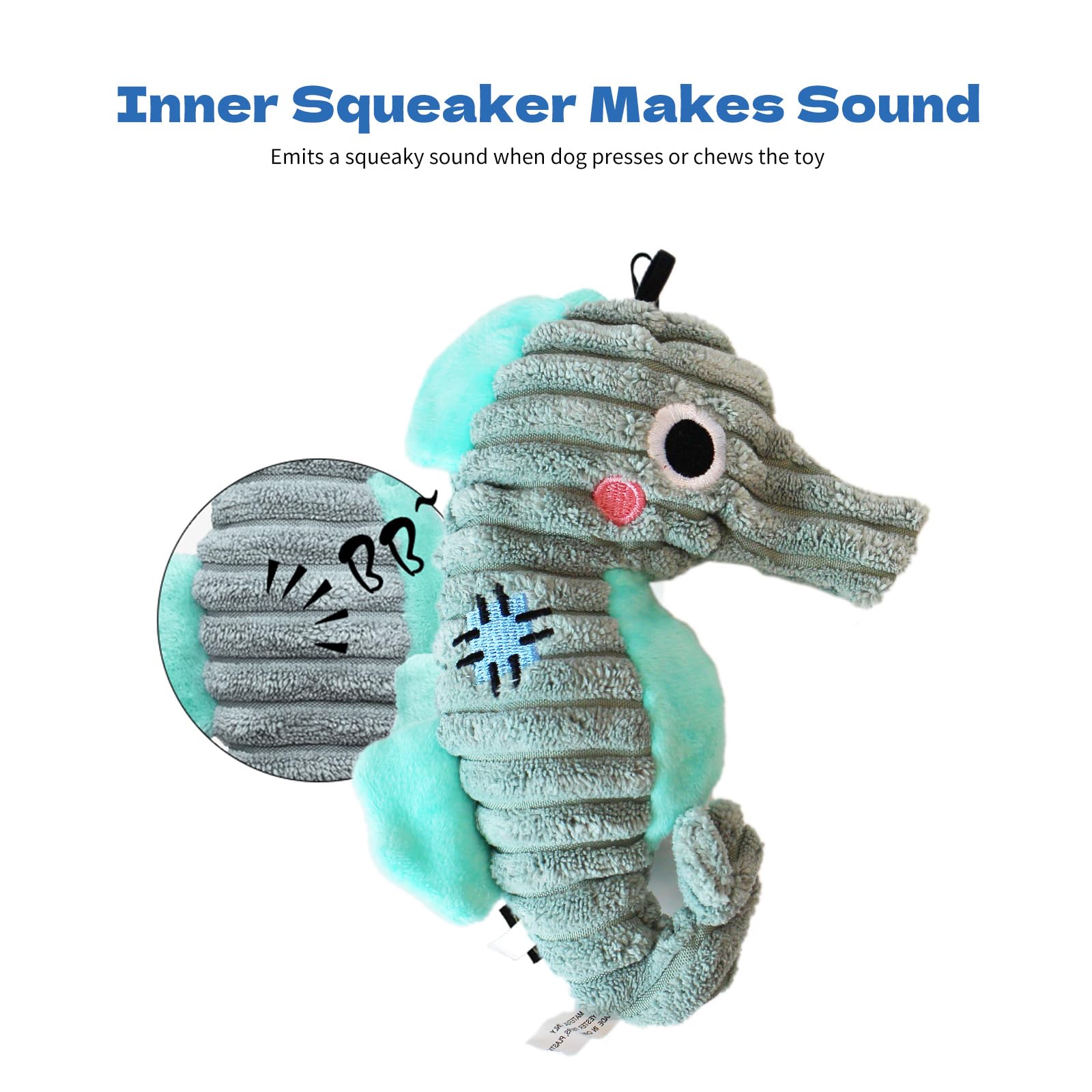 Dog Plush Toy for Small and Medium Dogs, Satisfy Dog's Natural Hunting Instinct, Squeaky Dog Toys for Indoor, Crinkle Sound Pape