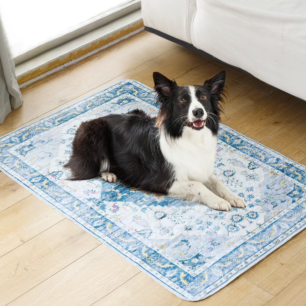 Washable Pee Pads For Dogs, 2 Pack Reusable Puppy Training Pads 40''X26'' Super Absorbent Waterproof Dog Training Pads, Non-Slip