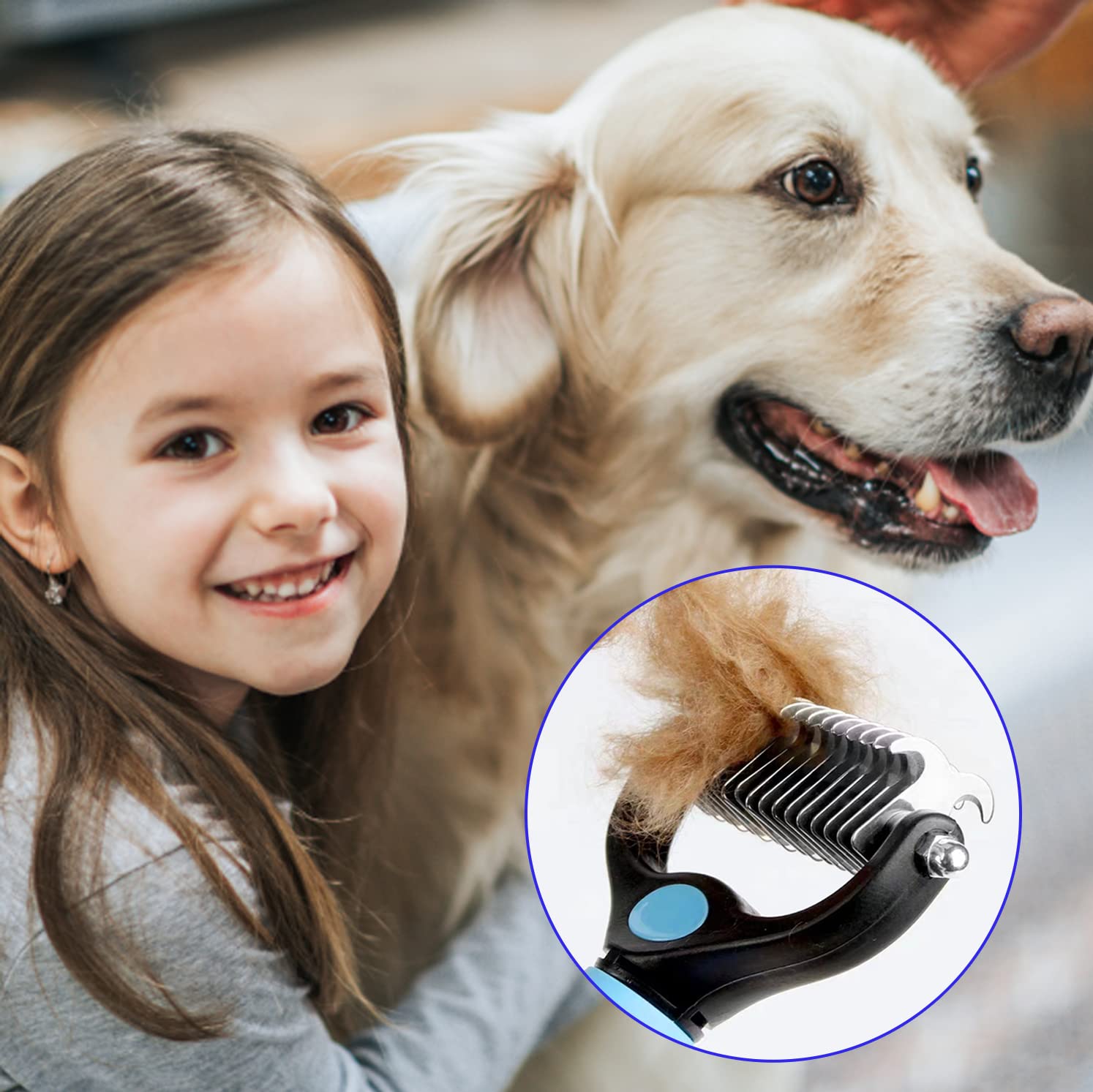 Tan.G Pet Deshedding Brush