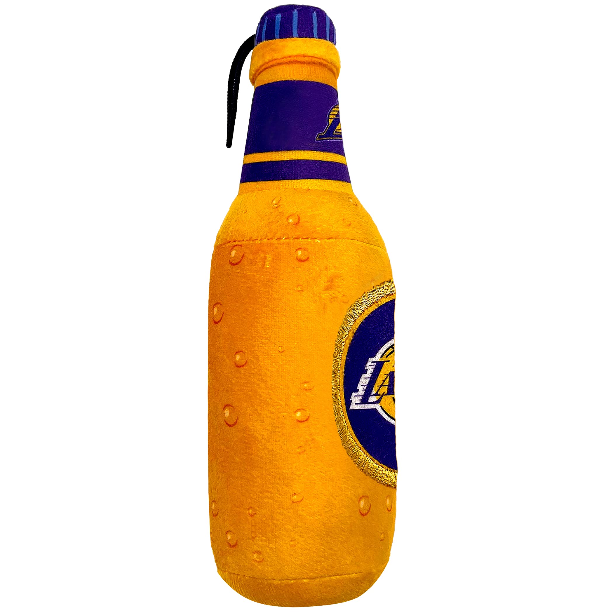 Pets First Nba Los Angeles Lakers Beer Bottle Plush Dog & Cat Squeak Toy - Cutest Stadium Soda Bottle Snack Plush Toy For Dogs &