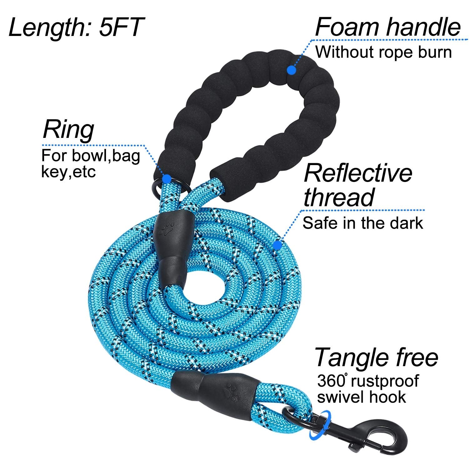 Matilor Dog Harness Step-In Breathable Puppy Cat Dog Vest Harnesses For Small Medium Dogs Blue