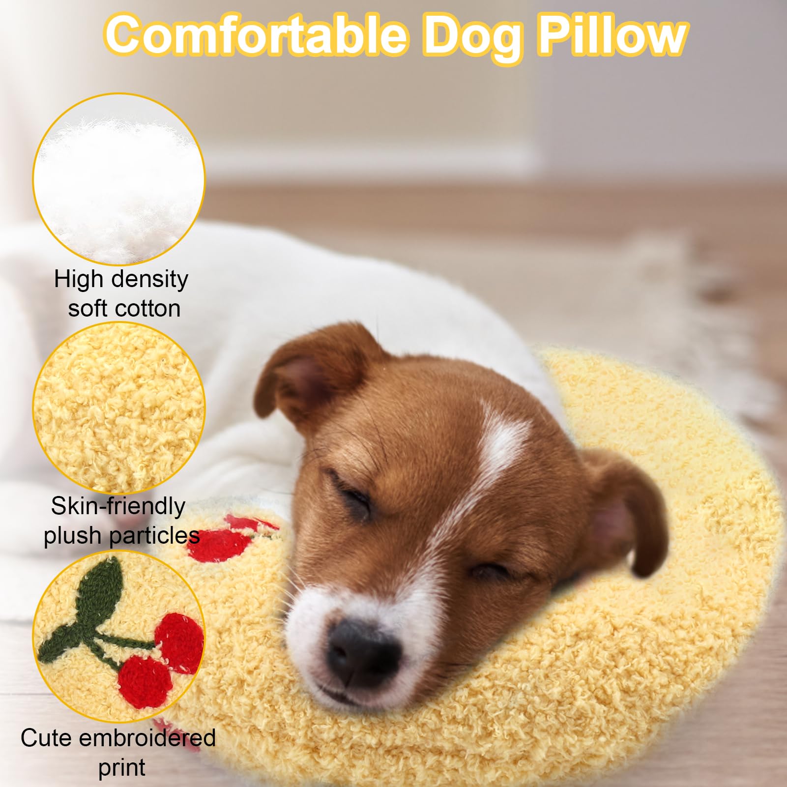 Mity Rain Dog Calming Pillow Large 14.2' * 9.4', Anxiety Relief For Joint Relief, Ultra Soft High Density Neck Pillow, Sleepin