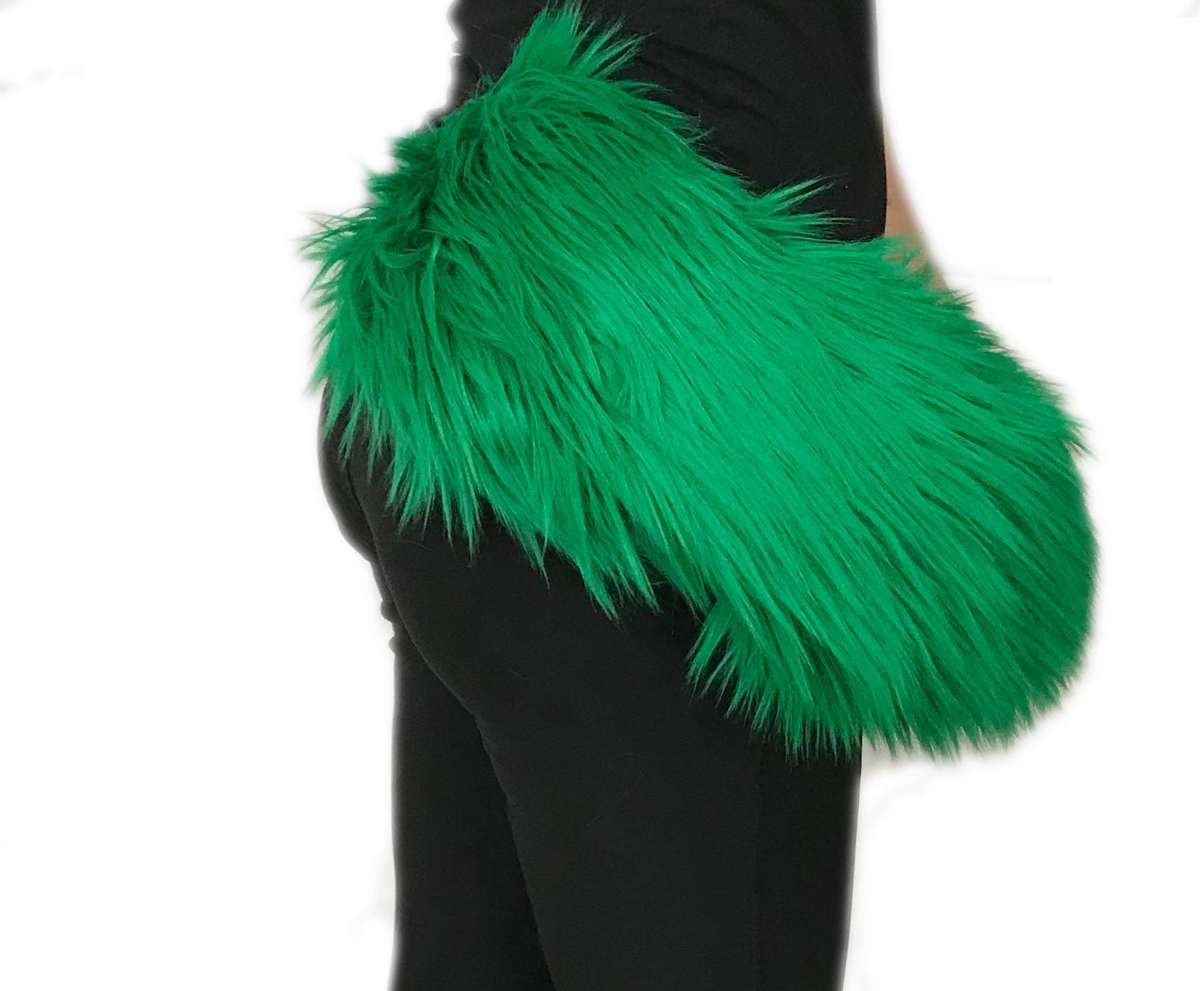 Bianna Creations Long Faux Fur Animal Luxury Tail, Cosplay Fursuit Fursona,Costume Dress Up Pet Play Furry Accessory (20, Emer