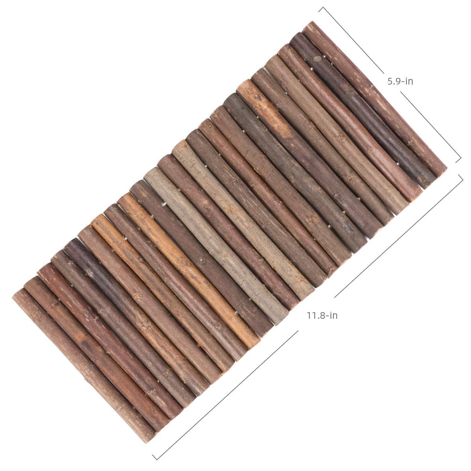 Niteangel Wooden Ladder Bridge, Hamster Mouse Rat Rodents Toy, Small Animal Chew Toy (11.8' X 5.9')