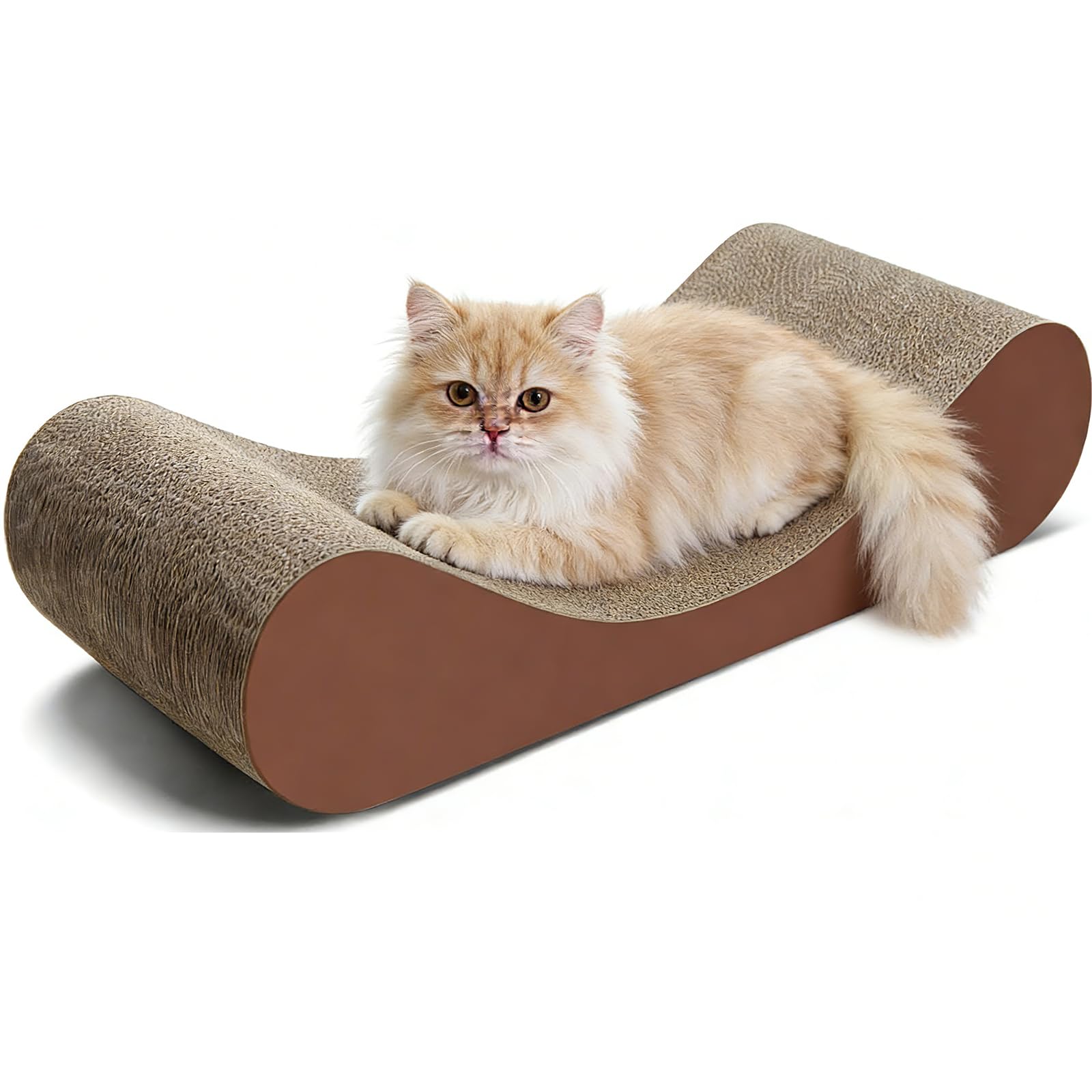 Simple Delxue Cardboard Cat Houses, TV Scratcher Cardboard Lounge Bed, Cat Scratching Board, Cats Scratching Box & Hideaway Furn