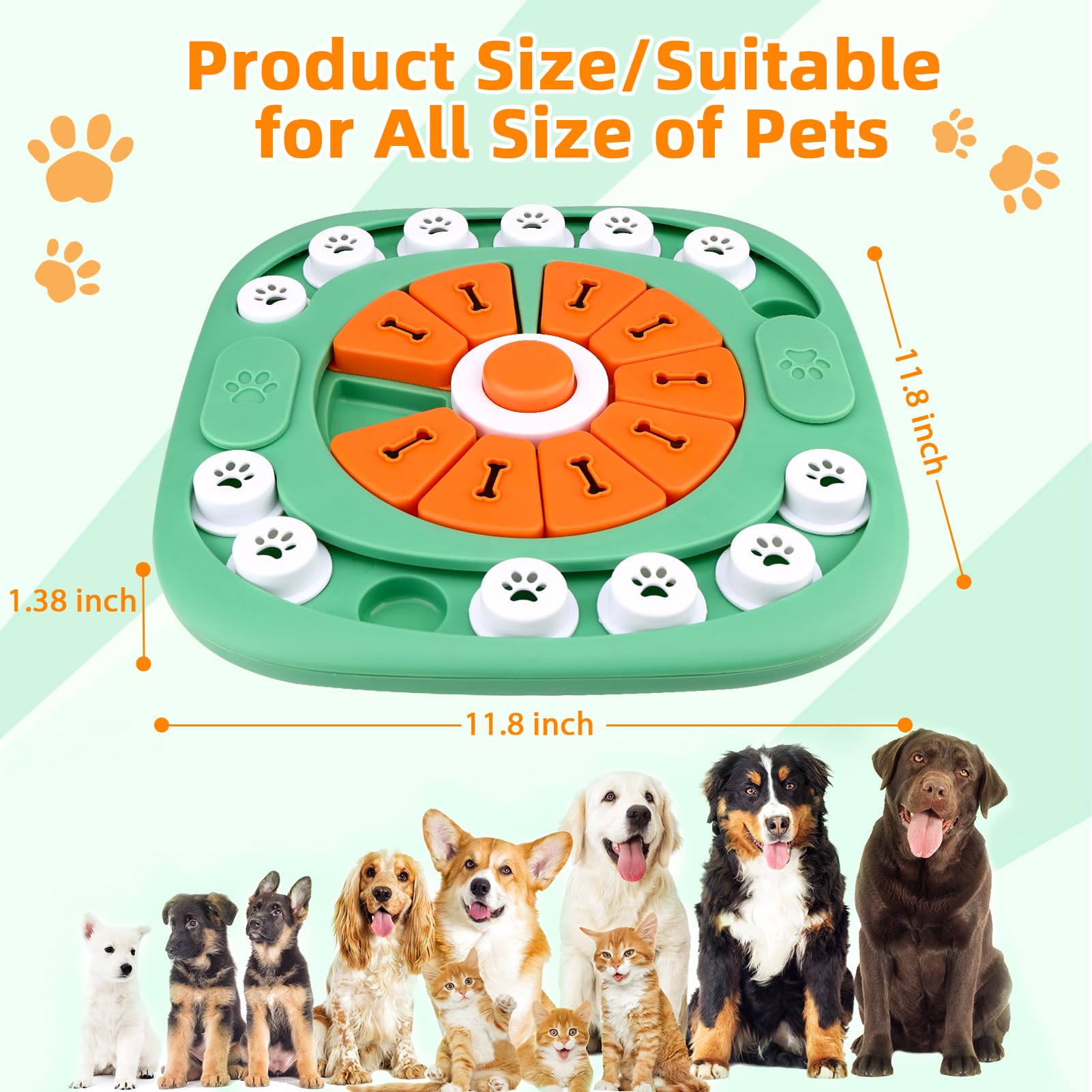 AVOAR Dog Toys for Boredom and Stimulating, Mentally Stimulating Toys, Dog Puzzle Toys for Large Dogs, Dog Puzzles for Smart Dog