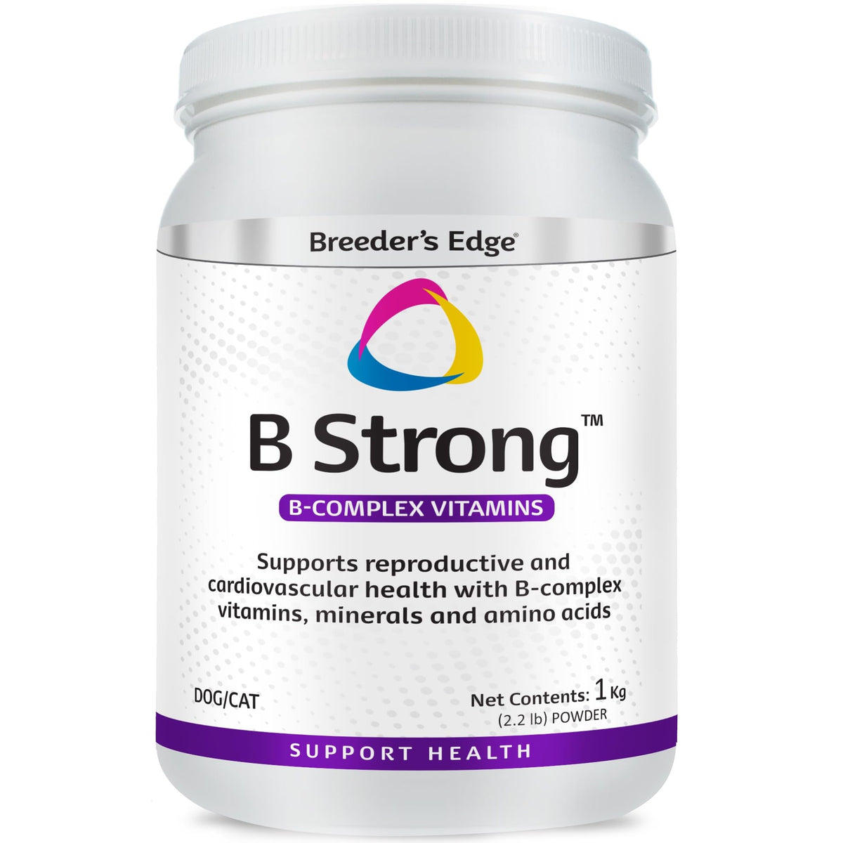 Breeders Edge B Strong Powder, B-Complex Vitamin Supplement for Dogs ...