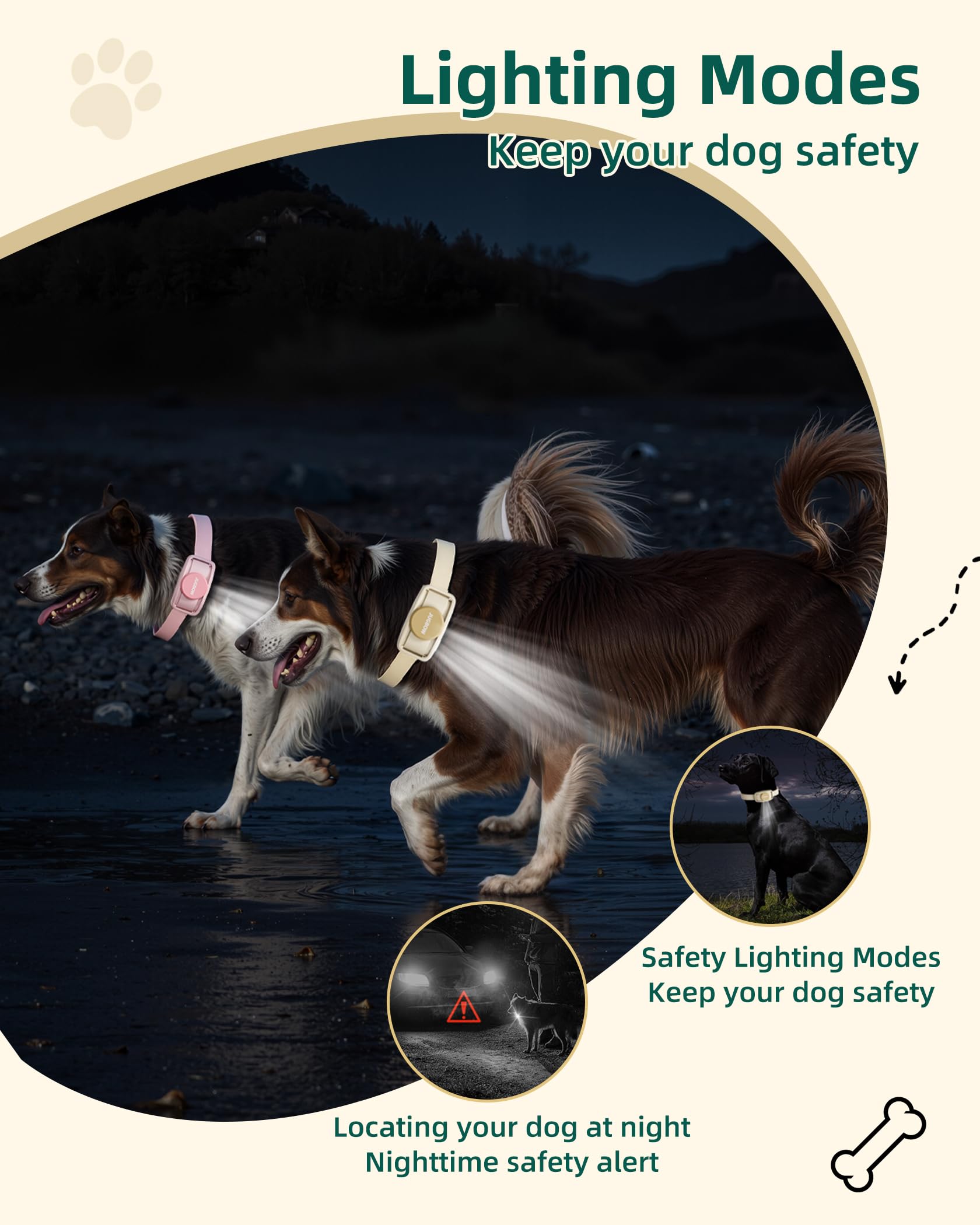 Jugbow Dog Training Collar For 2 Dogs - 4200Ft Remote Control With 3 Training Modes, Electric Collar With Led Light & Ipx8-Water