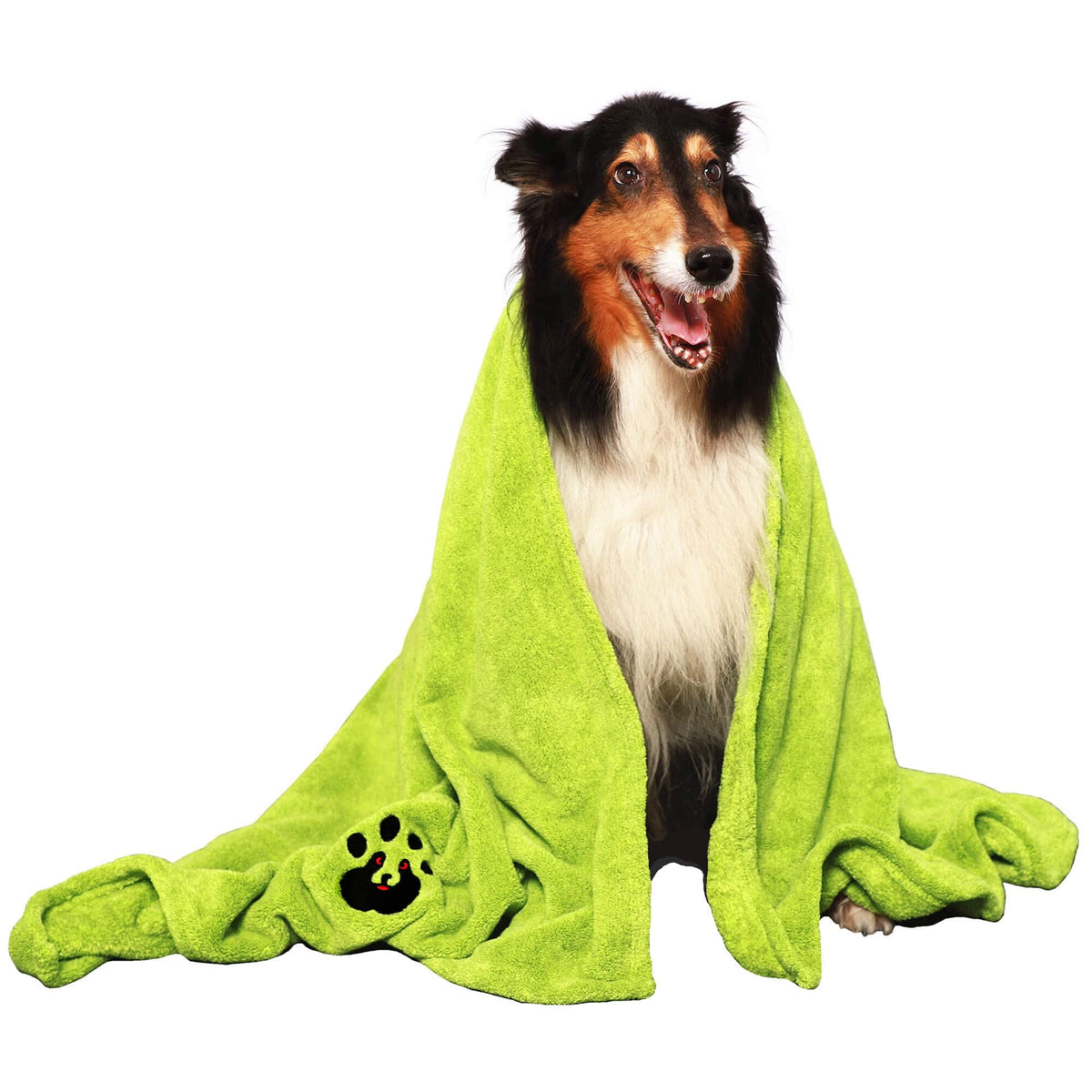 Dogvingpk Extra Large Dog Towels For Drying Dogs Super Absorbent Soft Microfiber Pet Bath Grooming Towel For Dogs And Cats & Other Pets (Xl-55' * 36', Green)