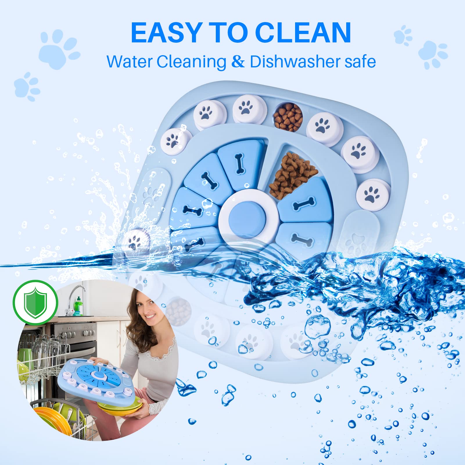 Avoar Puzzle Feeder Dog Toy For Large Medium Dogs, Mentally Stimulating Toys, Treat Dispensing Dog Toys, Enrichment For Smart Do