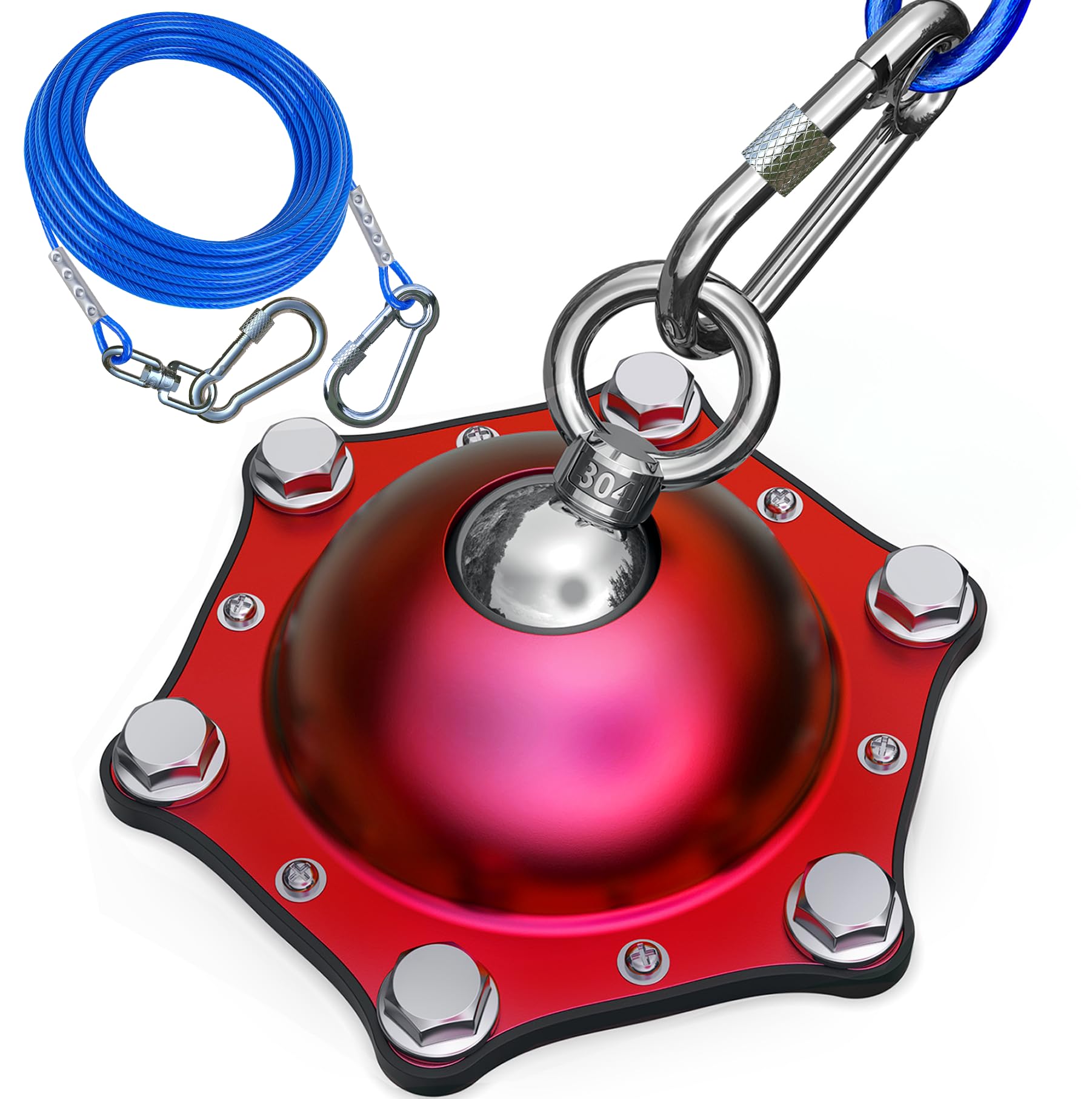 Catapamey Dog Tie Out Cable And Stake For Yard,(Up To 200Lbs) 360Swivel Dog Run Anchors- No Tangle,With 30Ft Heavy Duty Tie Out 