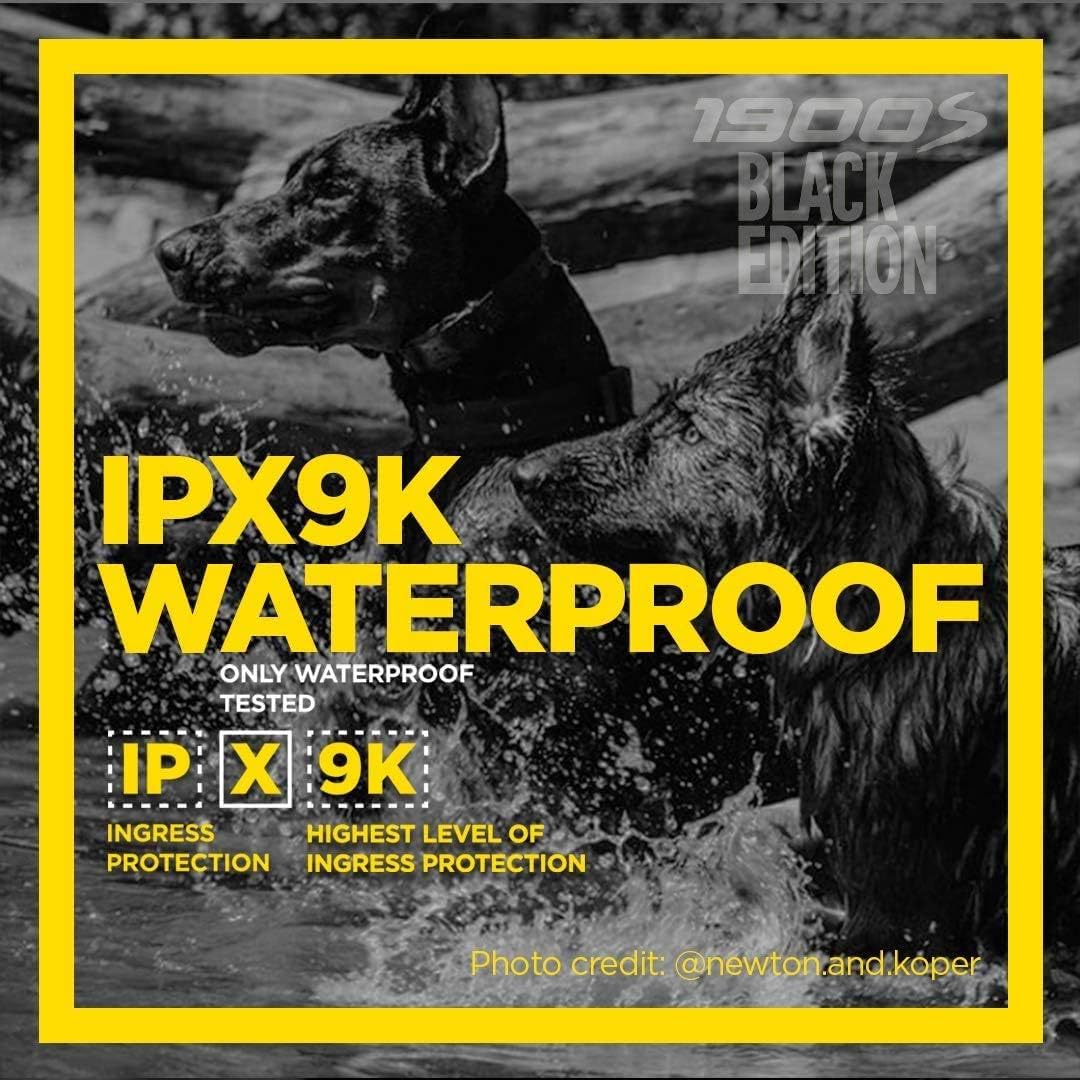 Dogtra 1900S Black Boost & Lock E-Collar Remote Dog Trainer 1-Mile Range Ergonomic Ipx9K Waterproof High-Output Matte Black