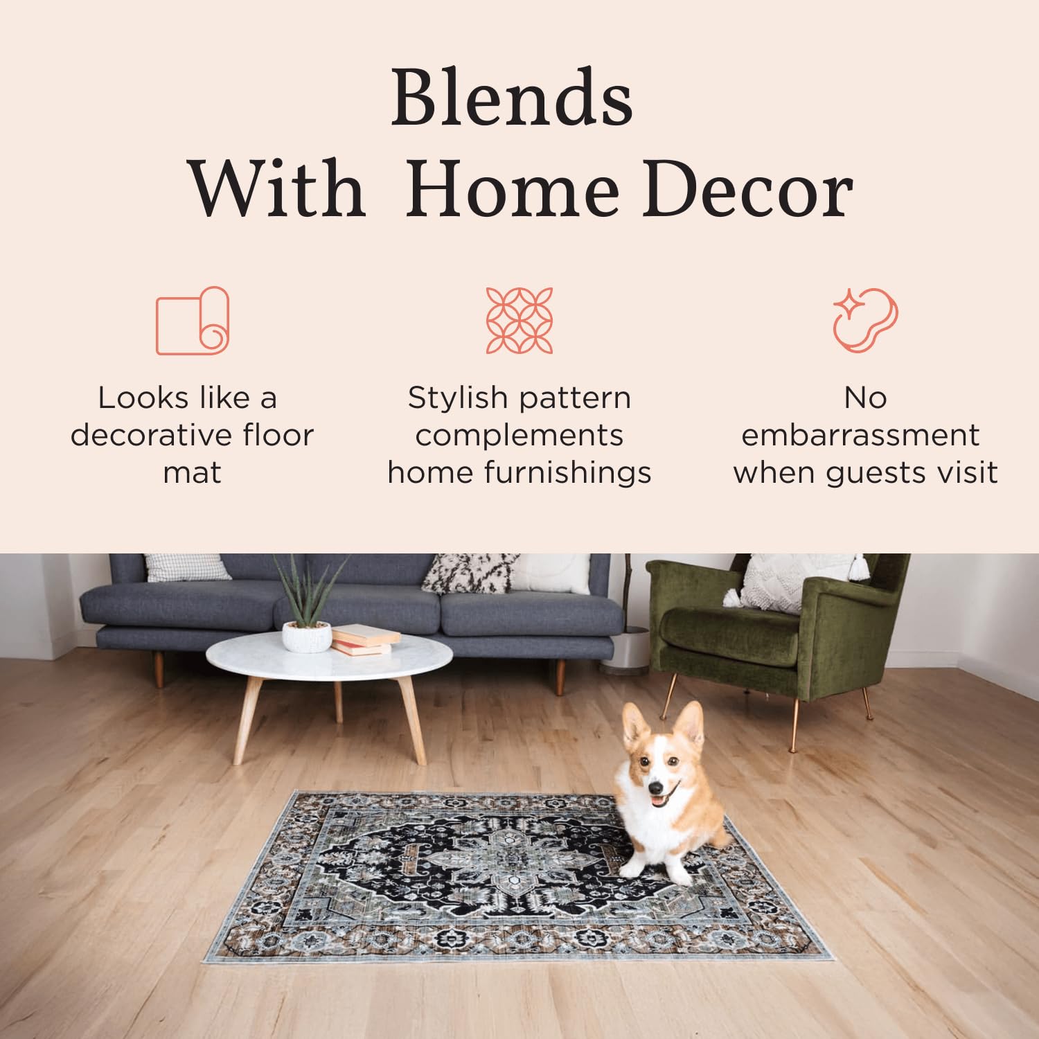 Lovewag Washable Pee Pads For Dogs, 2Pcs 36 X 48 Non-Slip Reusable Puppy Pads Waterproof, Super Absorbent And Waterproof Dog Pad