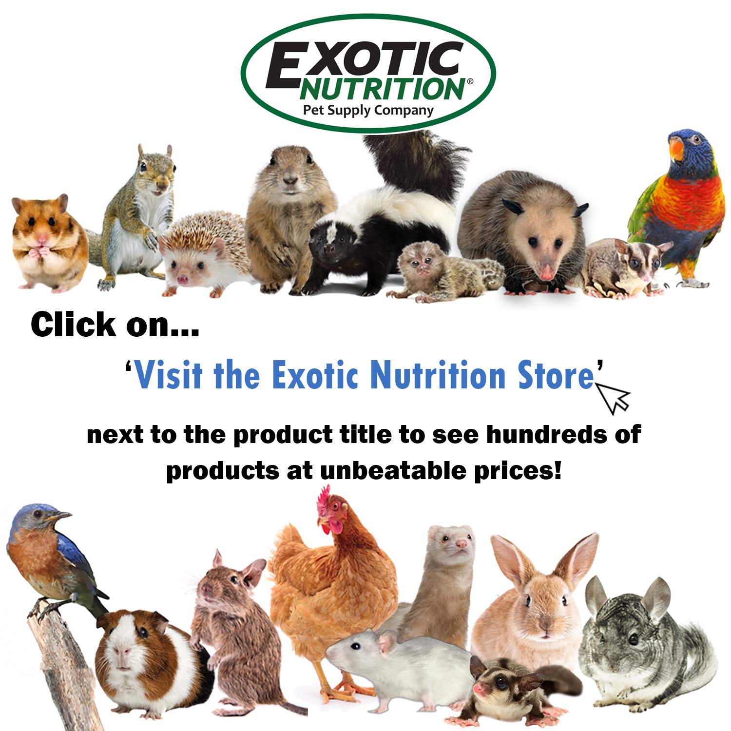 Exotic Nutrition Garden Fresh Re-Hydrate - High Calcium Dried Fruit & Vegetable Mix - for Sugar Gliders, Marmosets, Parrots, Con