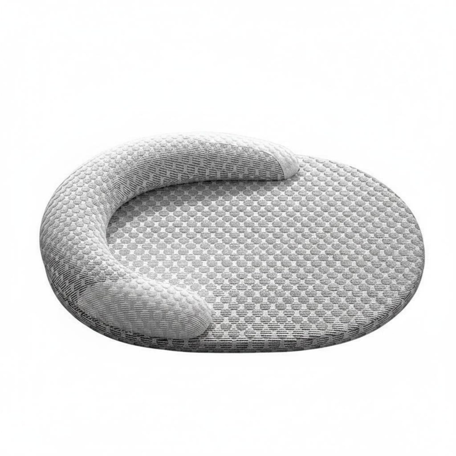 Merishopp Breathable Cooling Pet Bed Mat Woven Texture Pet Cooling Mat Raised Rim Cushion Pad Cushioned, XL 5075cm | Pet Suppli