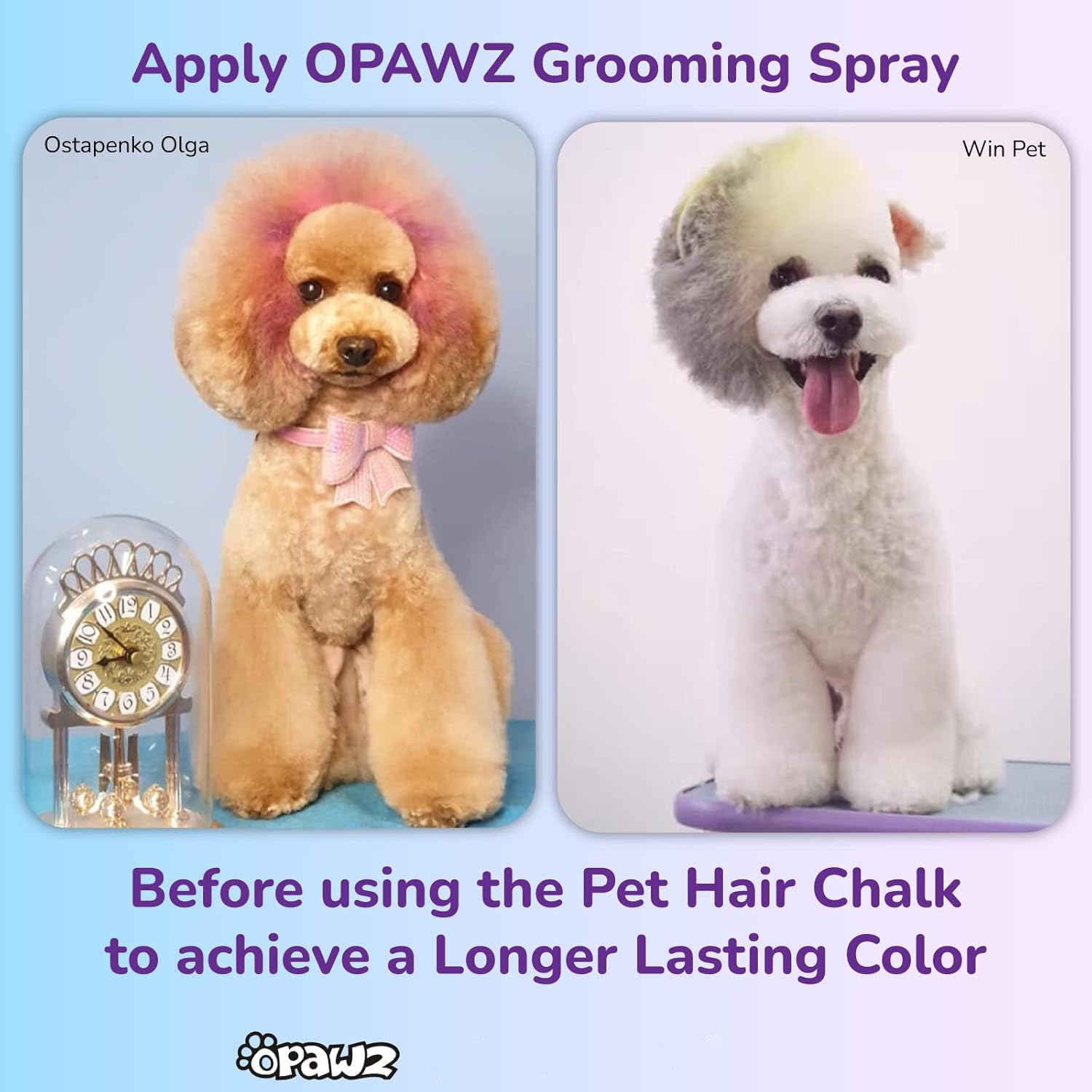 Opawz Pet Hair Chalk, Temporary Dog Hair Dye, Washable Pet Hair Dye, Pet Safe Dye For Creative Grooming (Yellow)